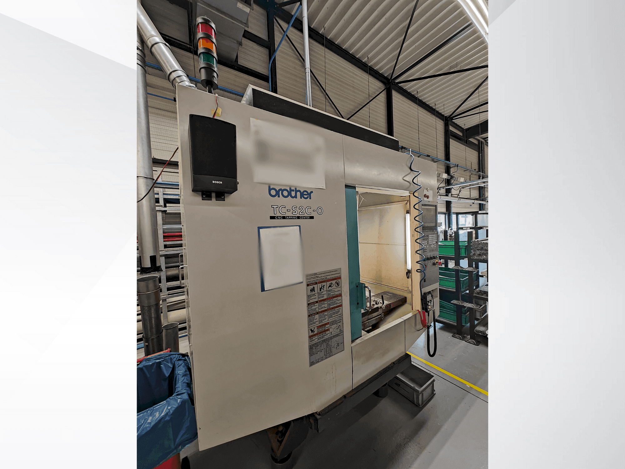 Front view of Brother TC-S2C-O machine