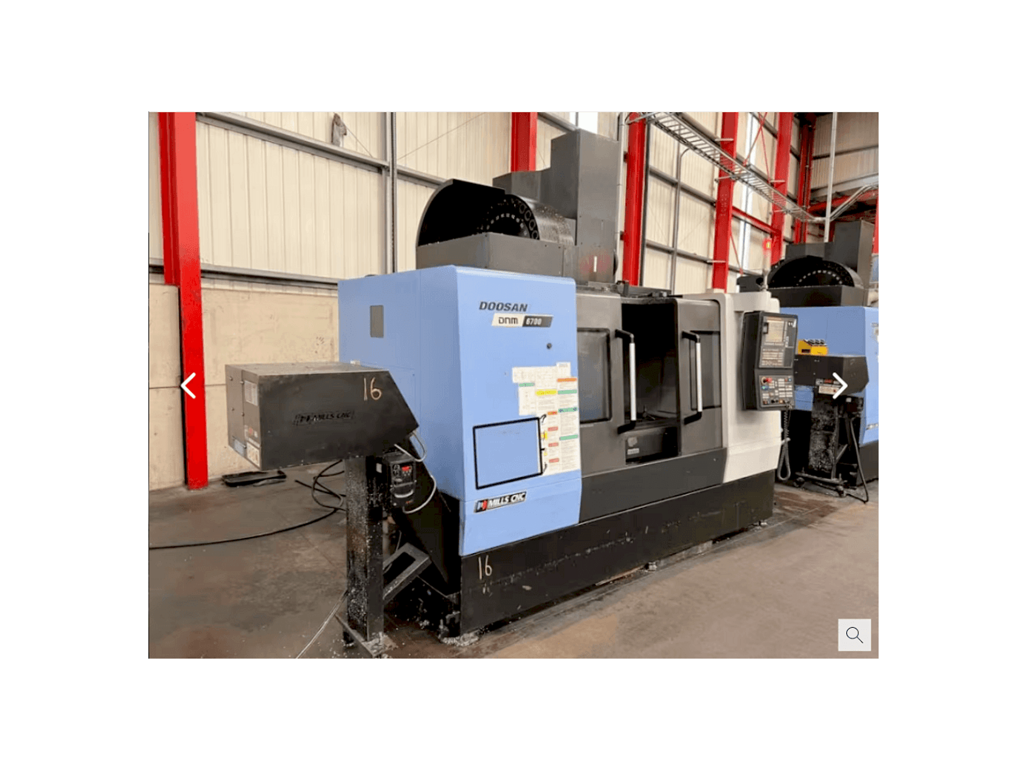 Front view of Doosan DNM 6700 machine