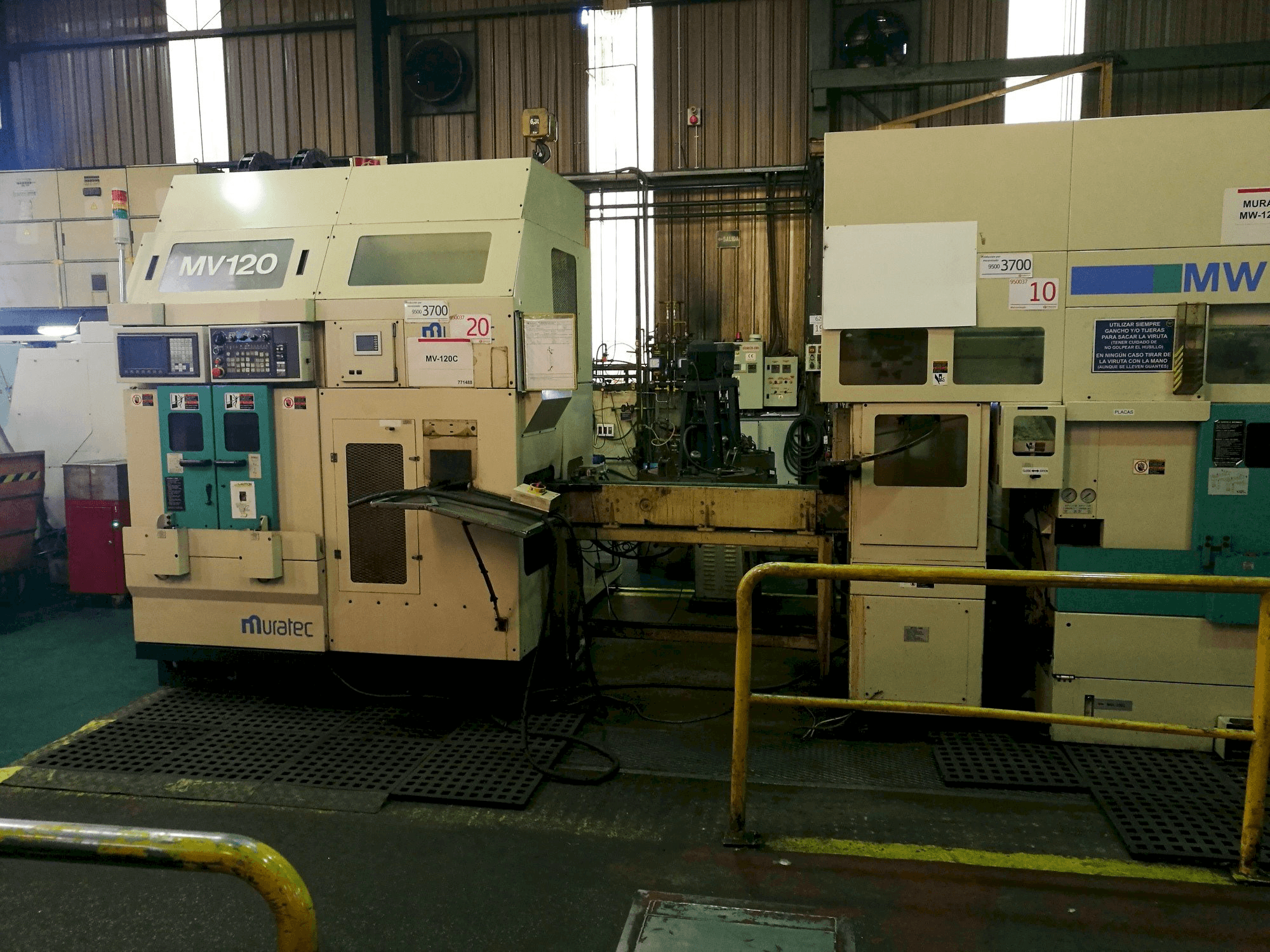 Front view of Muratec MV120 machine