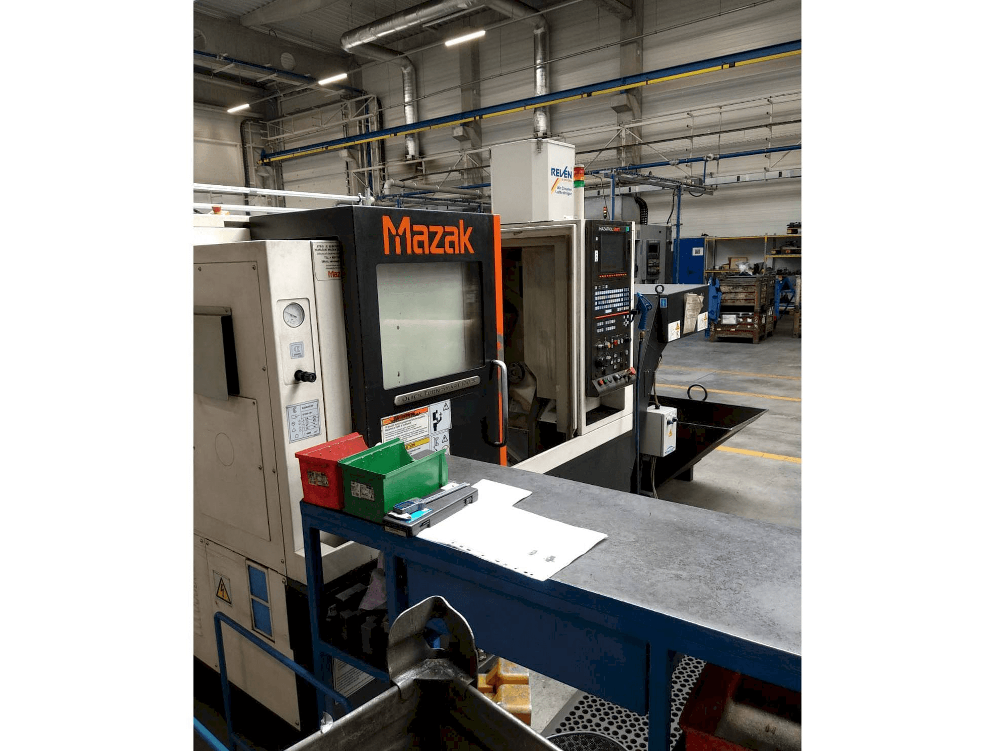 Front view of Mazak Quick Turn Smart 100 S machine