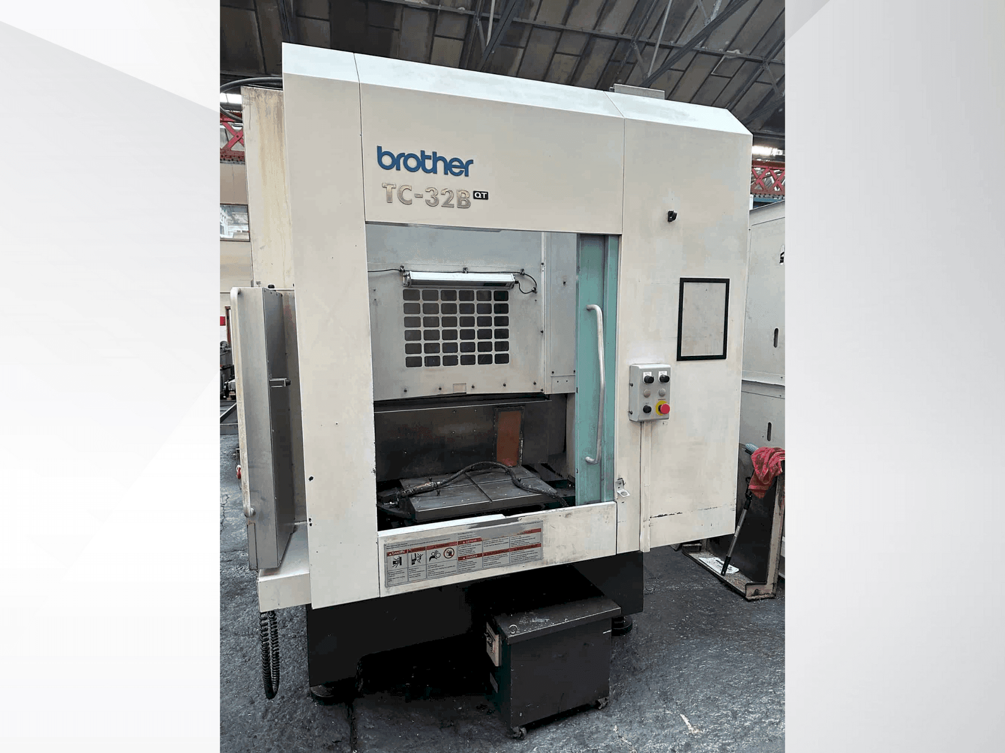 Front view of Brother TC-32B QT machine