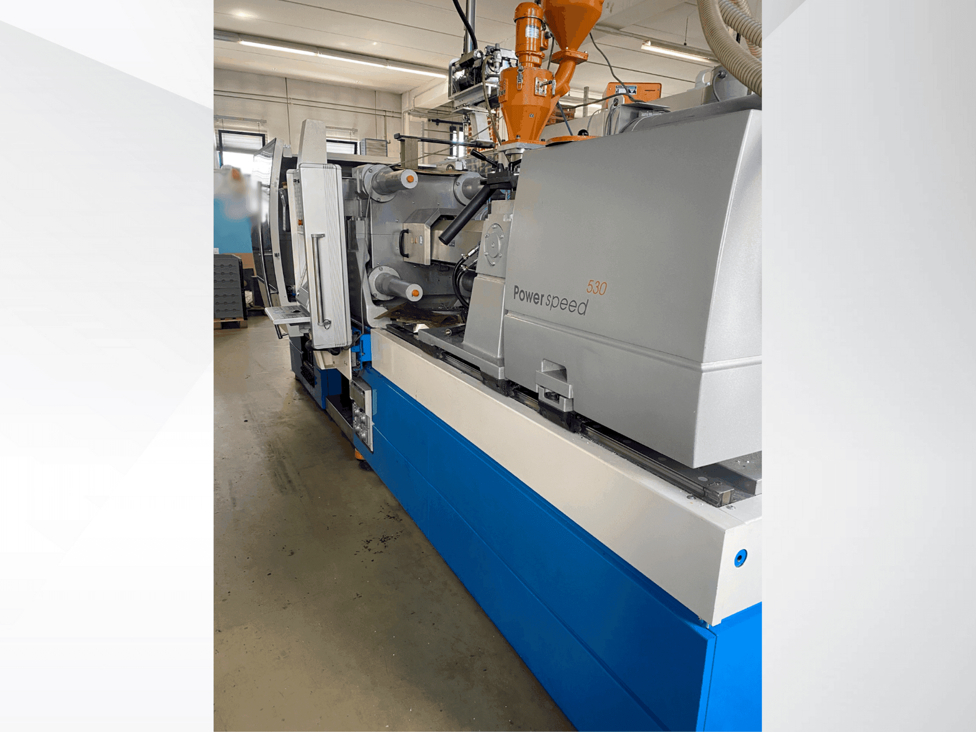 Front view of Netstal ELION 1200-530 PS machine