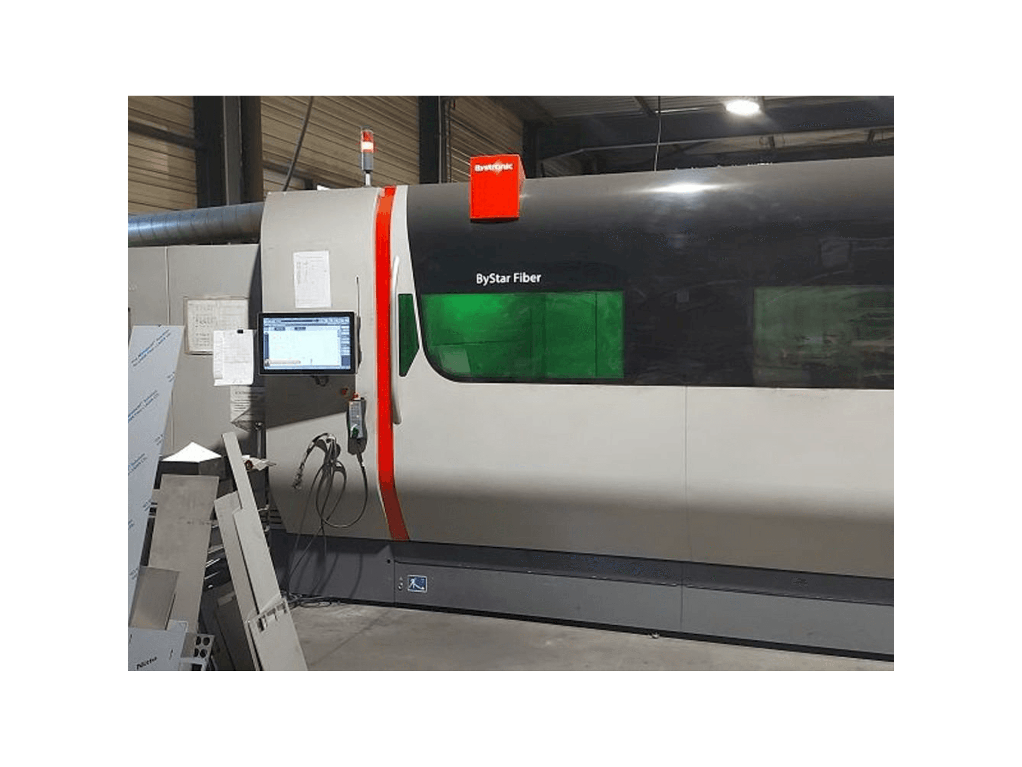 Front view of Bystronic Bystar fiber machine