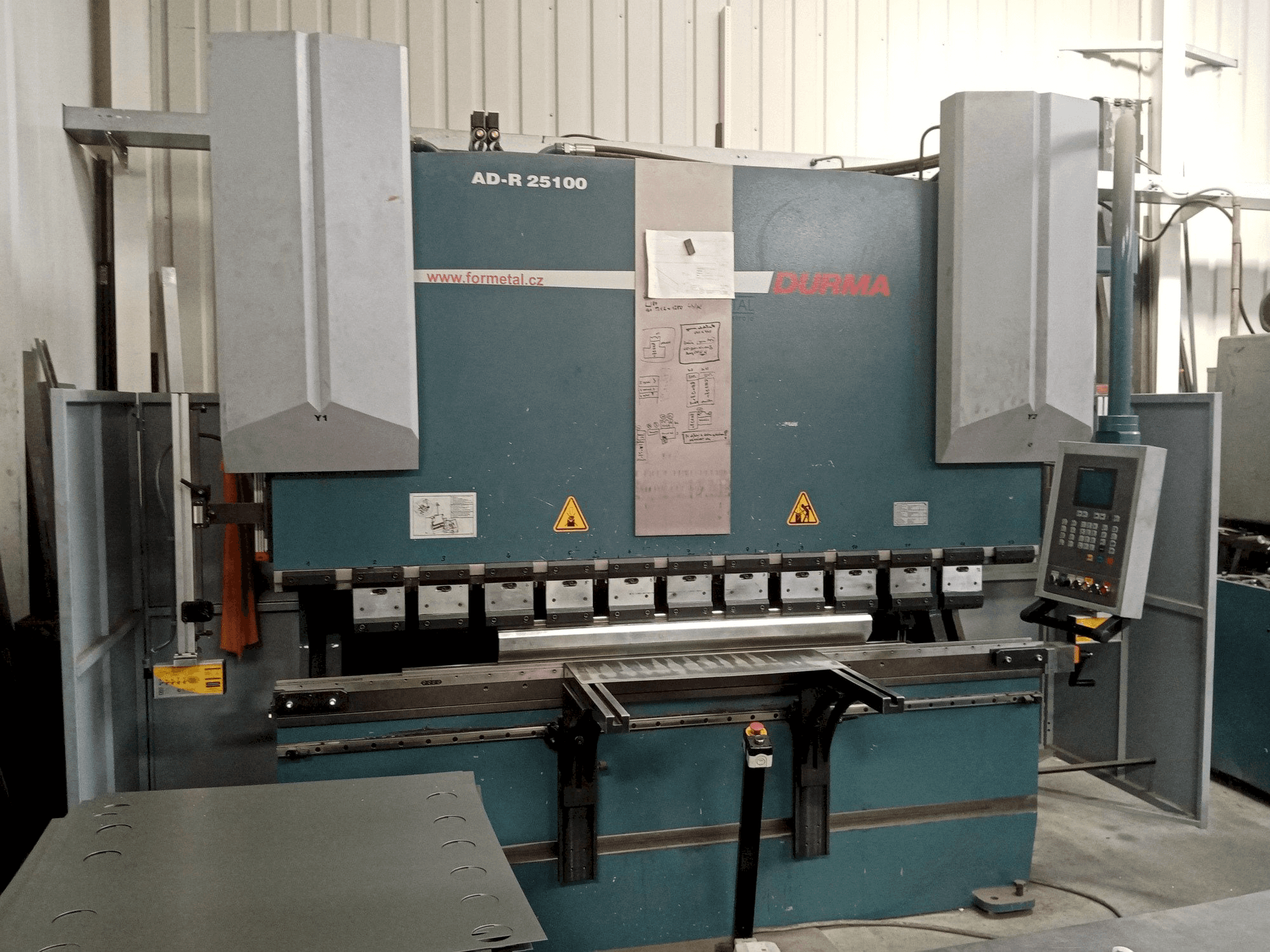 Front view of Durma AD-R 25100 machine