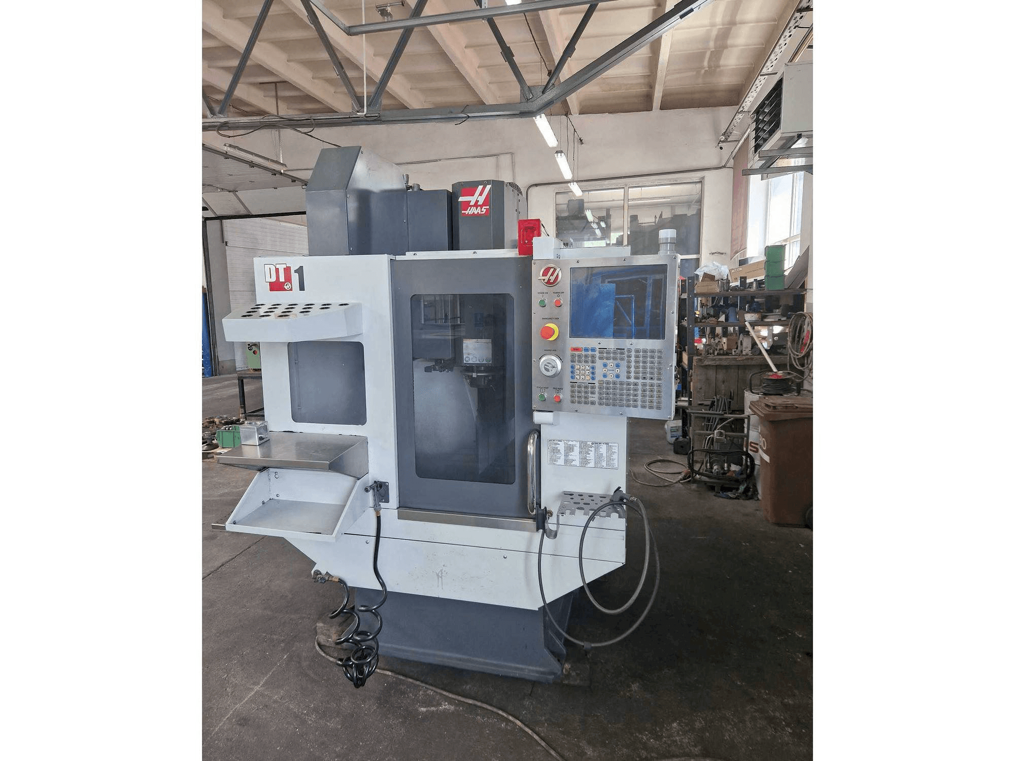 Front view of HAAS DT-1 machine