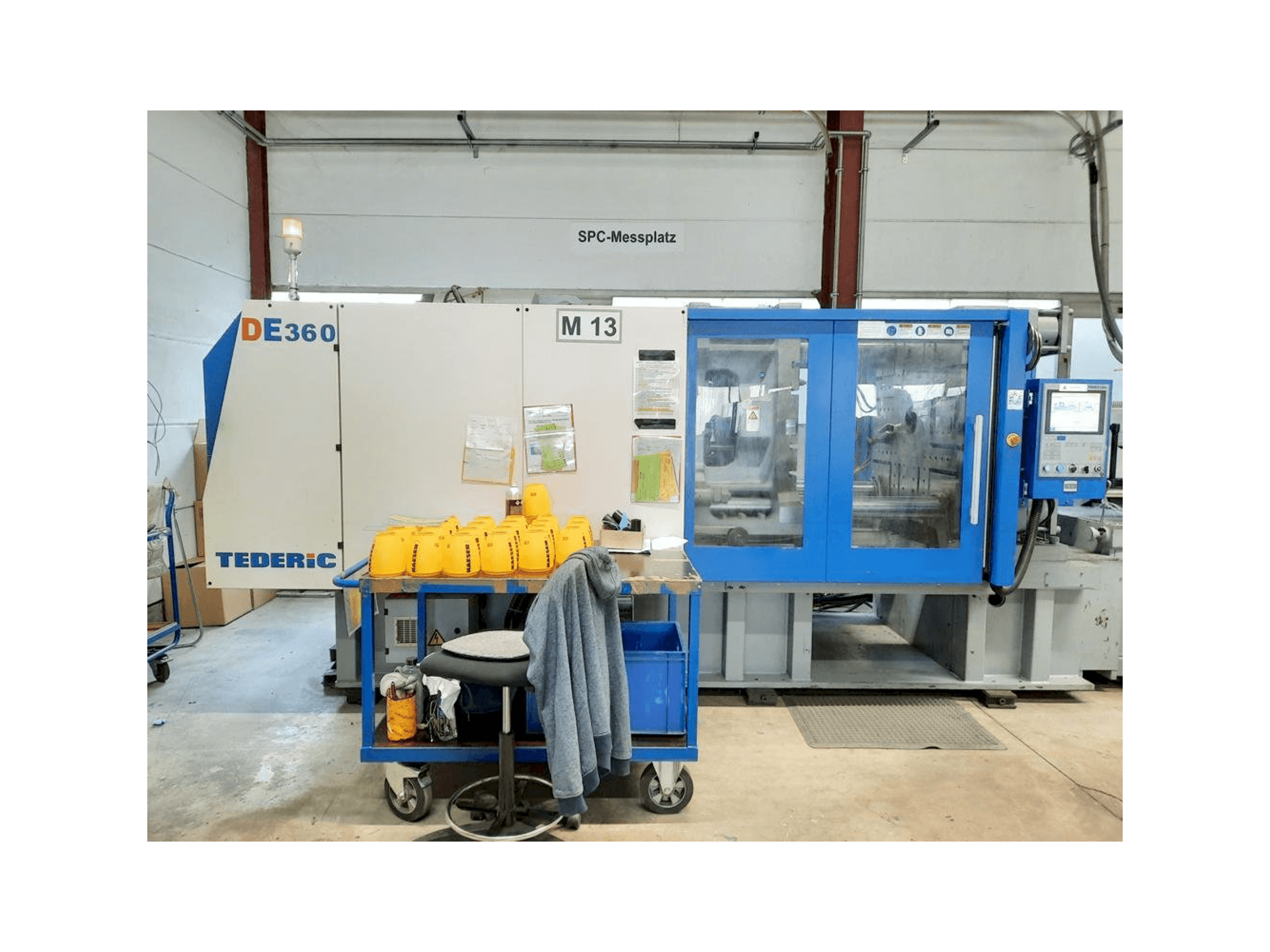 Front view of TEDERIC DE360 machine