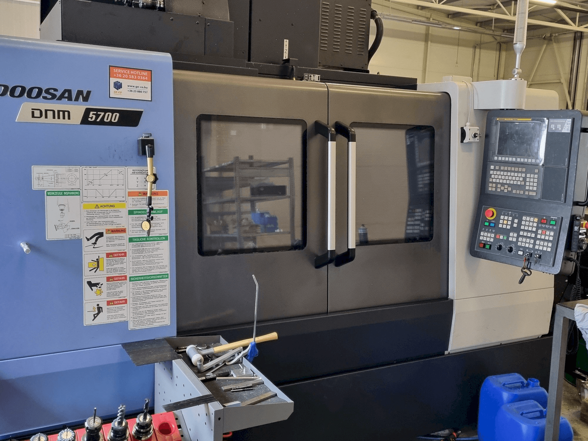 Front view of DOOSAN DNM 5700 machine