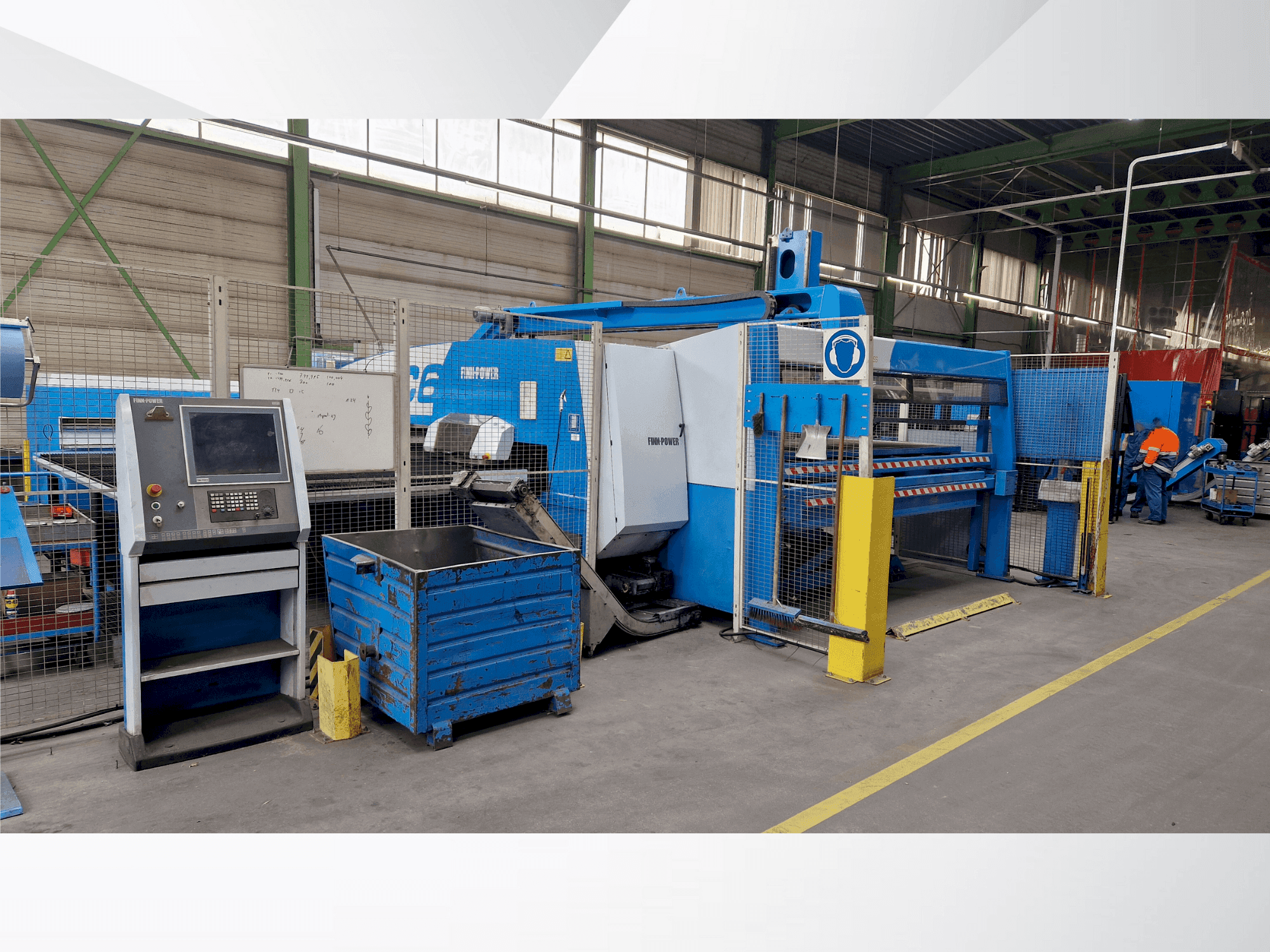 Front view of Finn-Power C6 machine