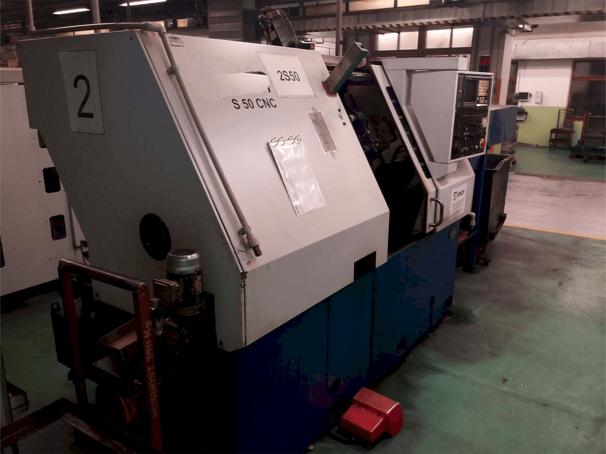 Front view of ZPS S-50 CNC machine