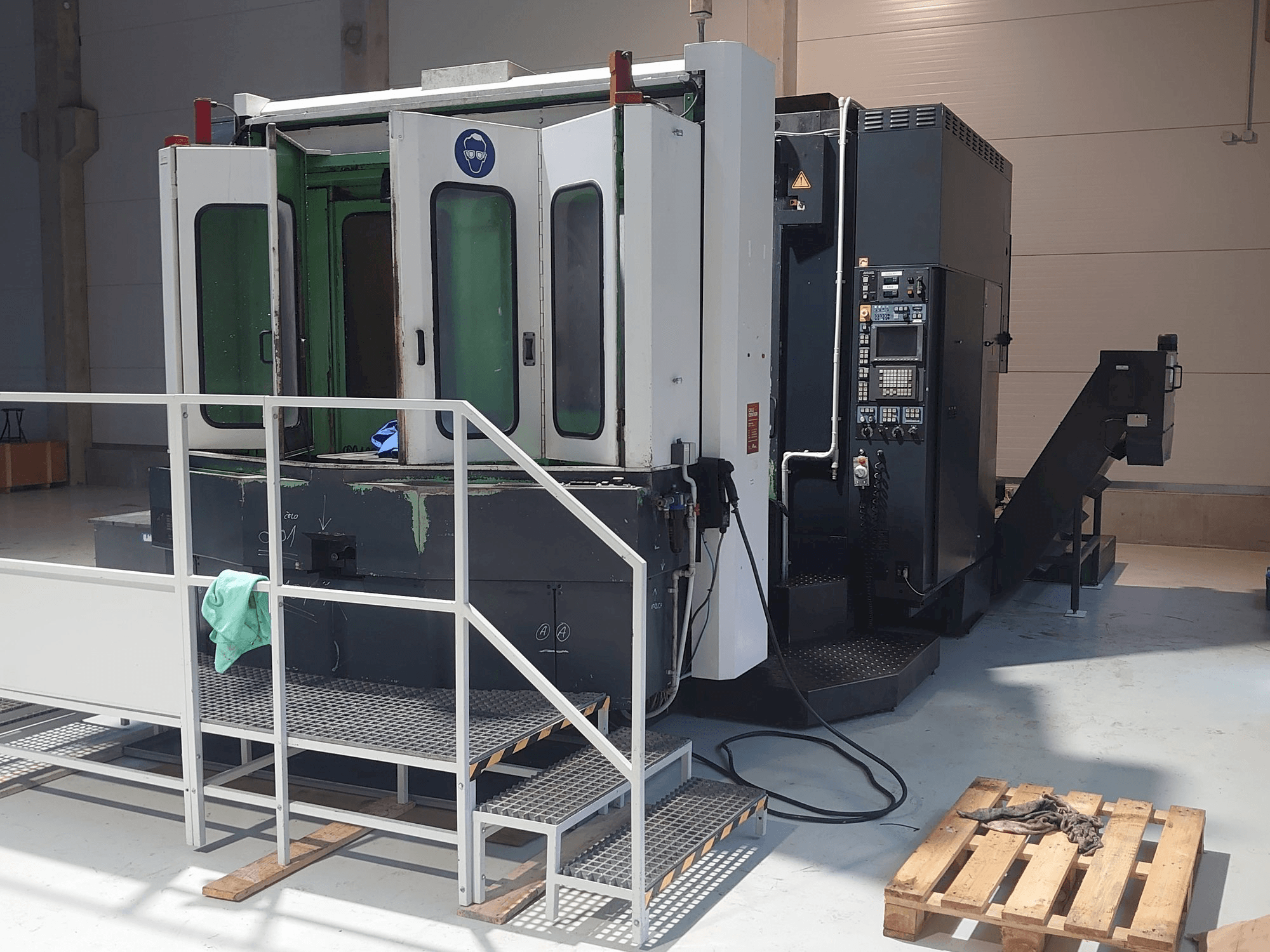 Front view of Makino A77 machine