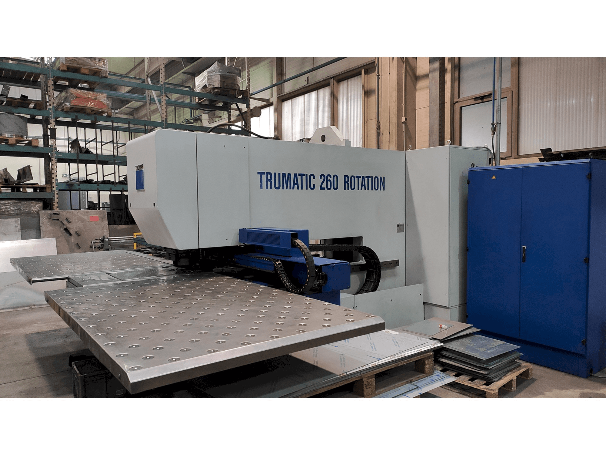 Front view of Trumpf TC260R machine