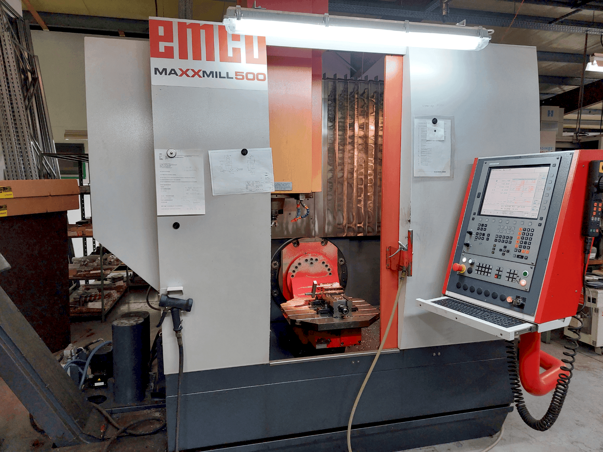 Front view of EMCO Maxxmill 500U machine
