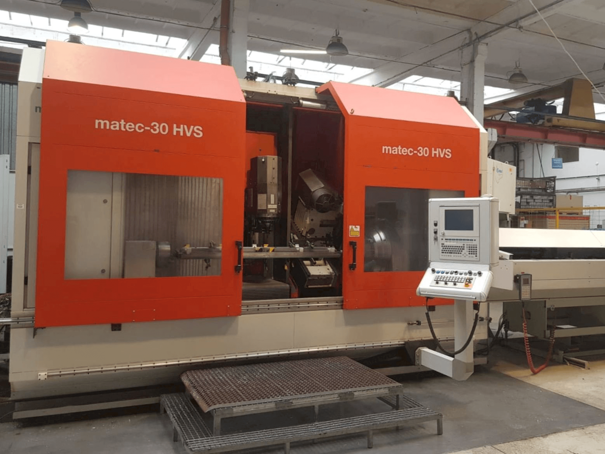 Front view of Matec 30 HVS machine