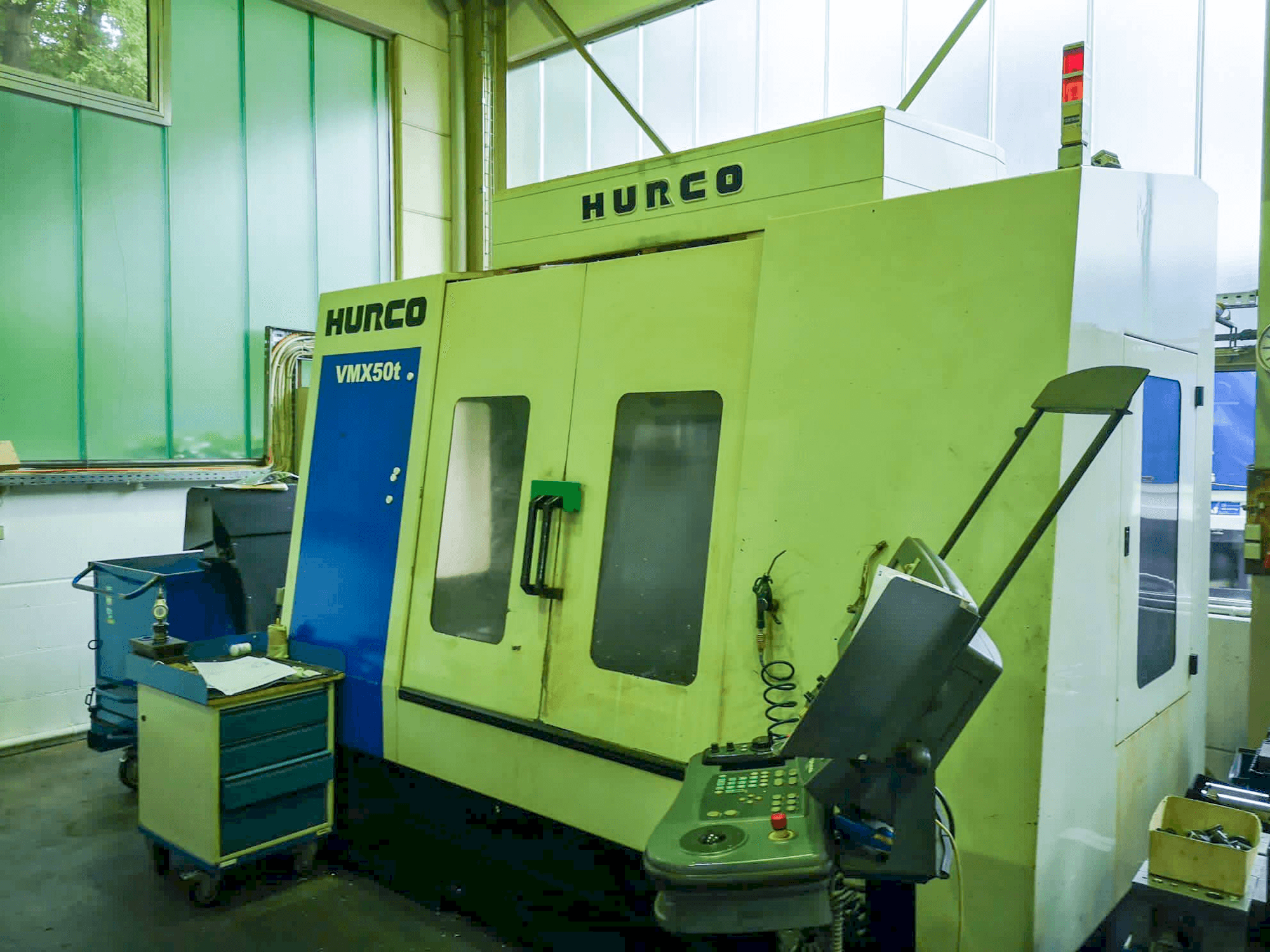 Front view of Hurco VMX50t machine