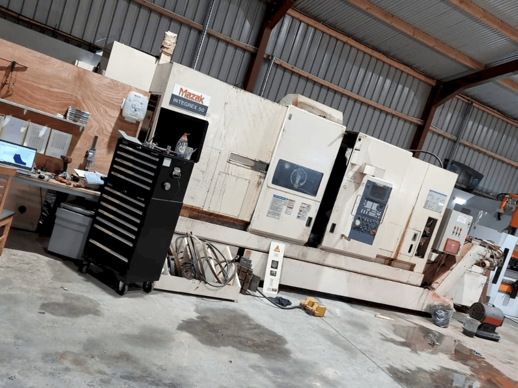 Front view of Mazak Integrex 50YR-1500U machine