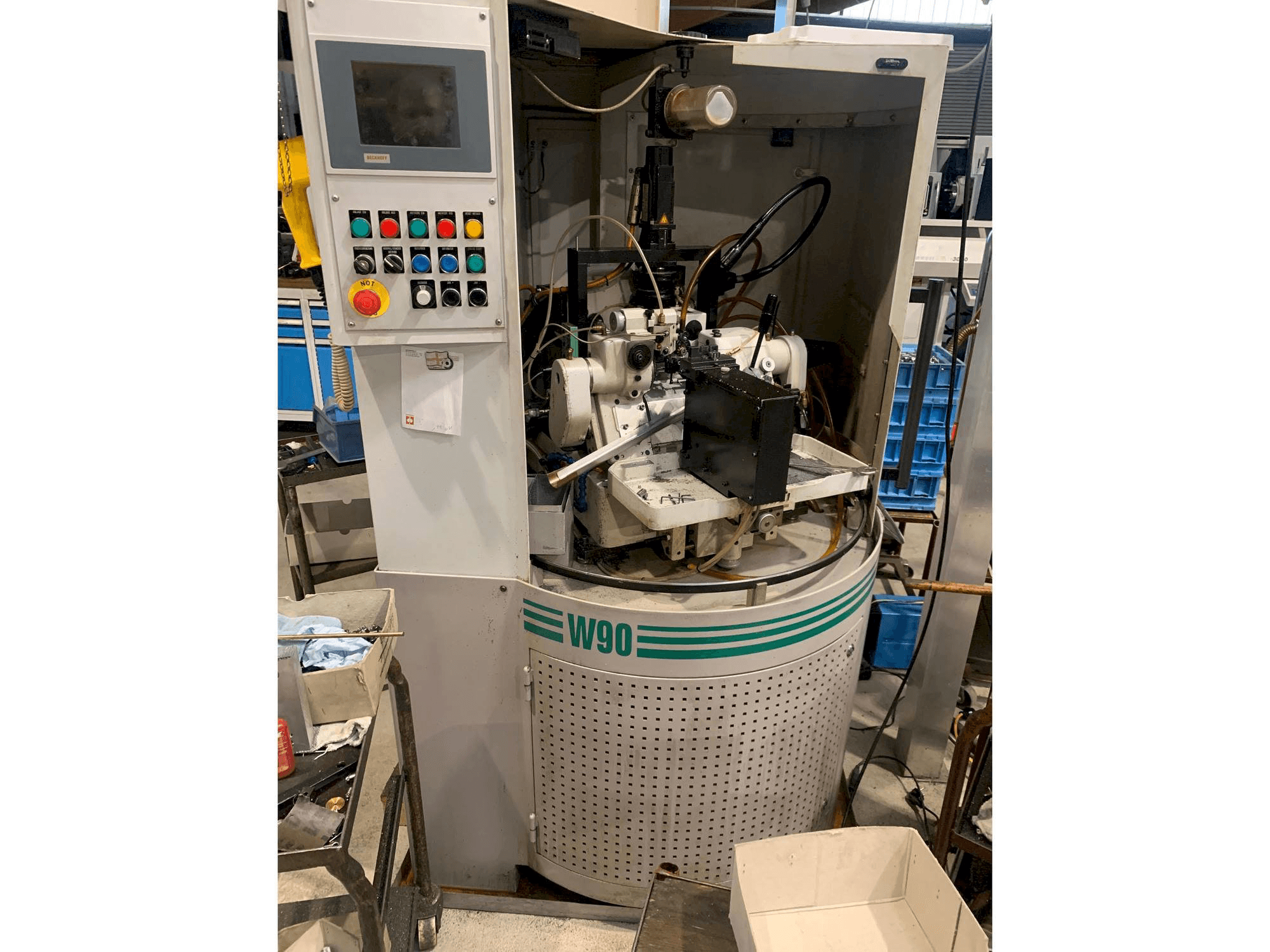 Front view of Lambert Wahli W 90 CNC machine