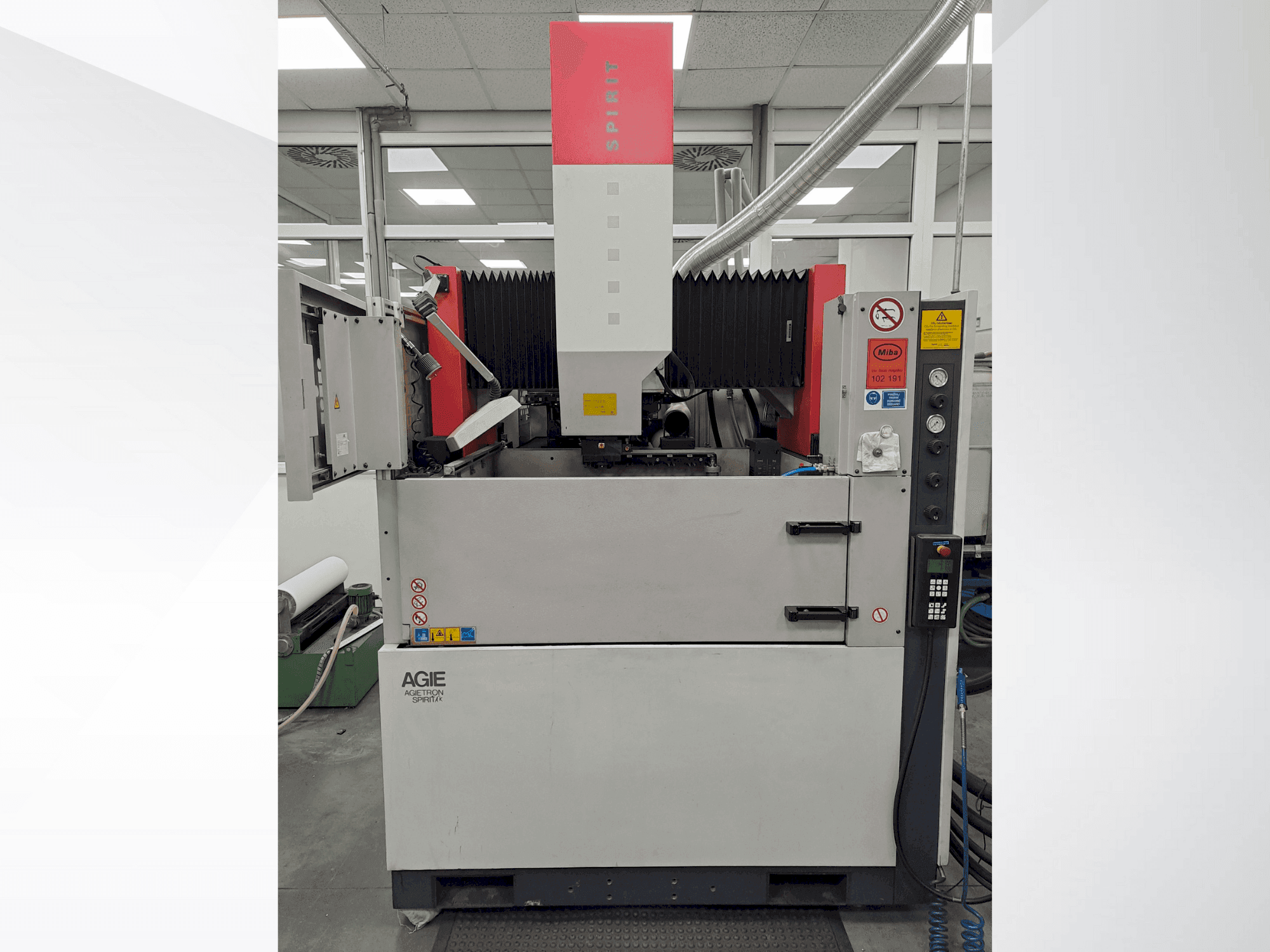 Front view of AGIE AGIETRON SPIRIT 4 machine