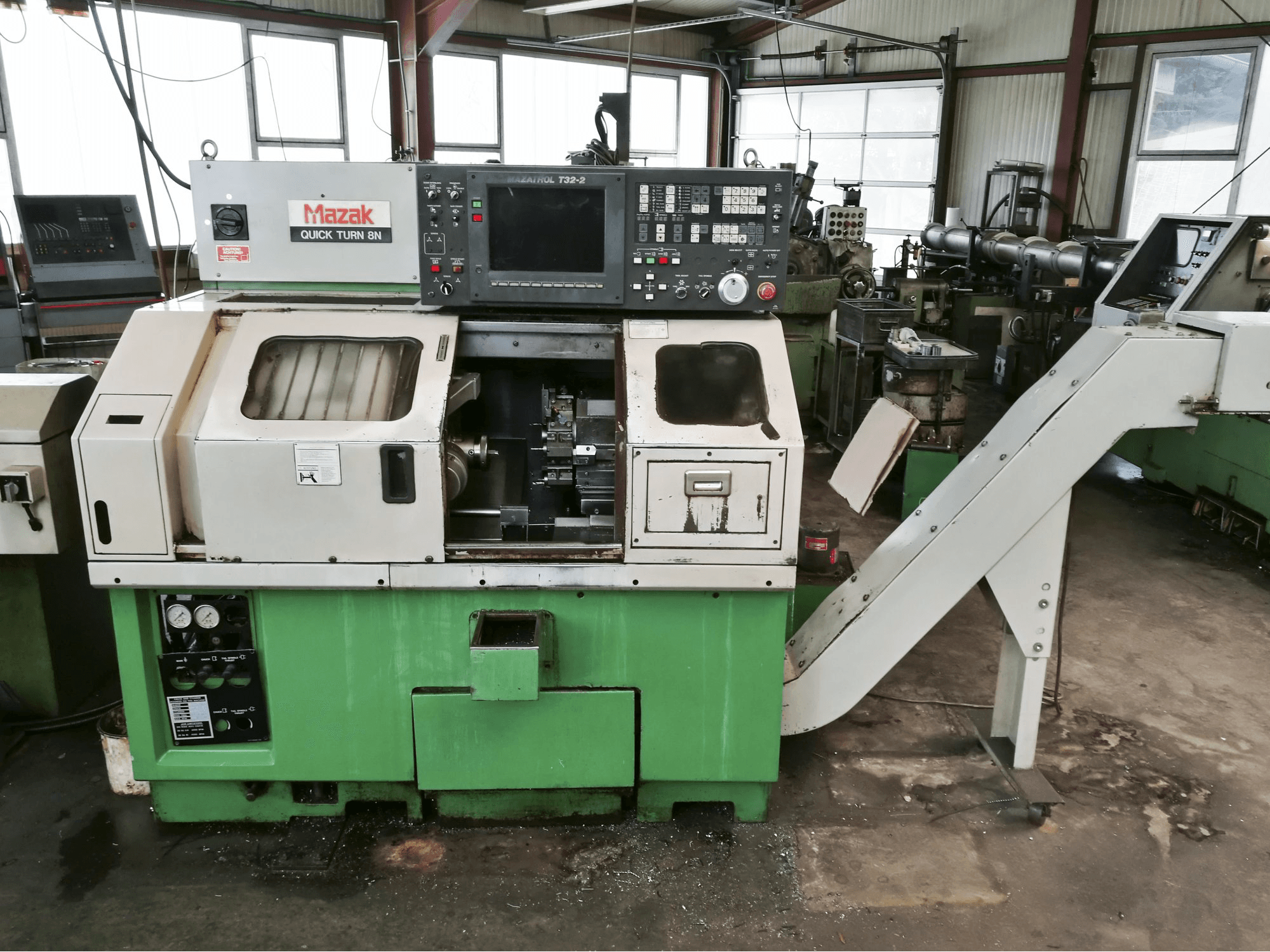 Front view of Mazak Quick Turn 8N machine