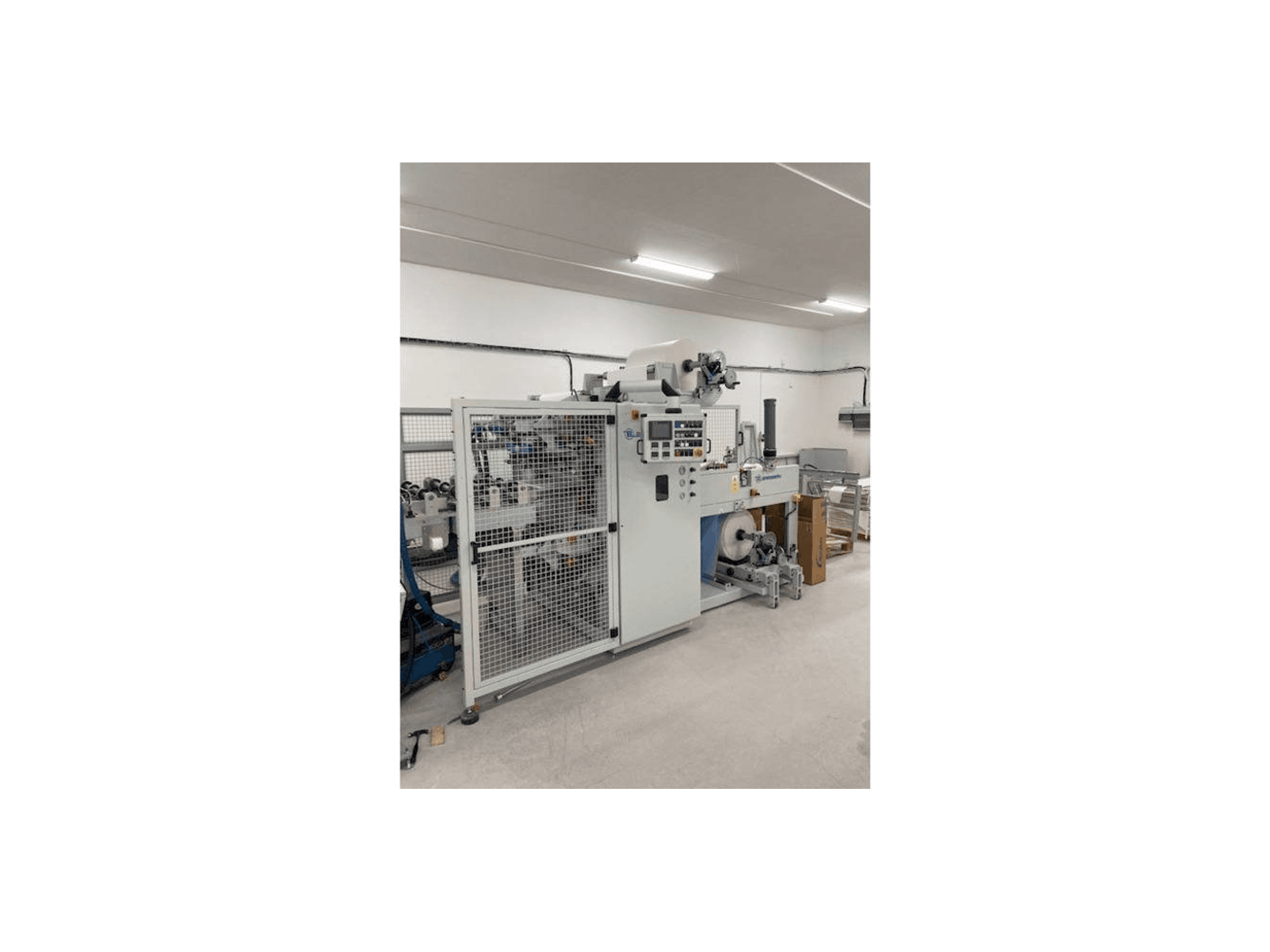 Front view of Barberan . machine