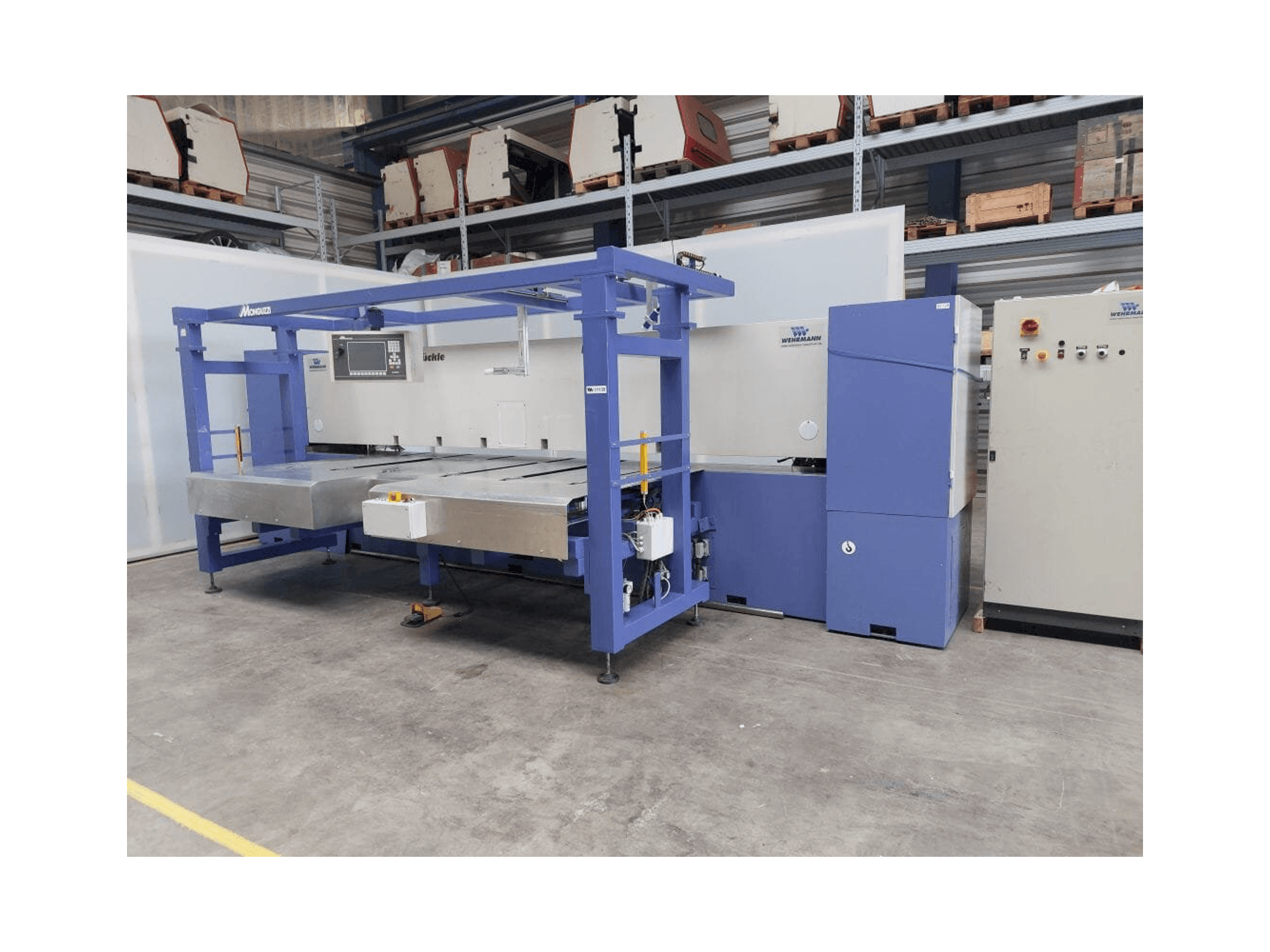 Front view of FISCHER & RüCKLE Veneer scissors machine