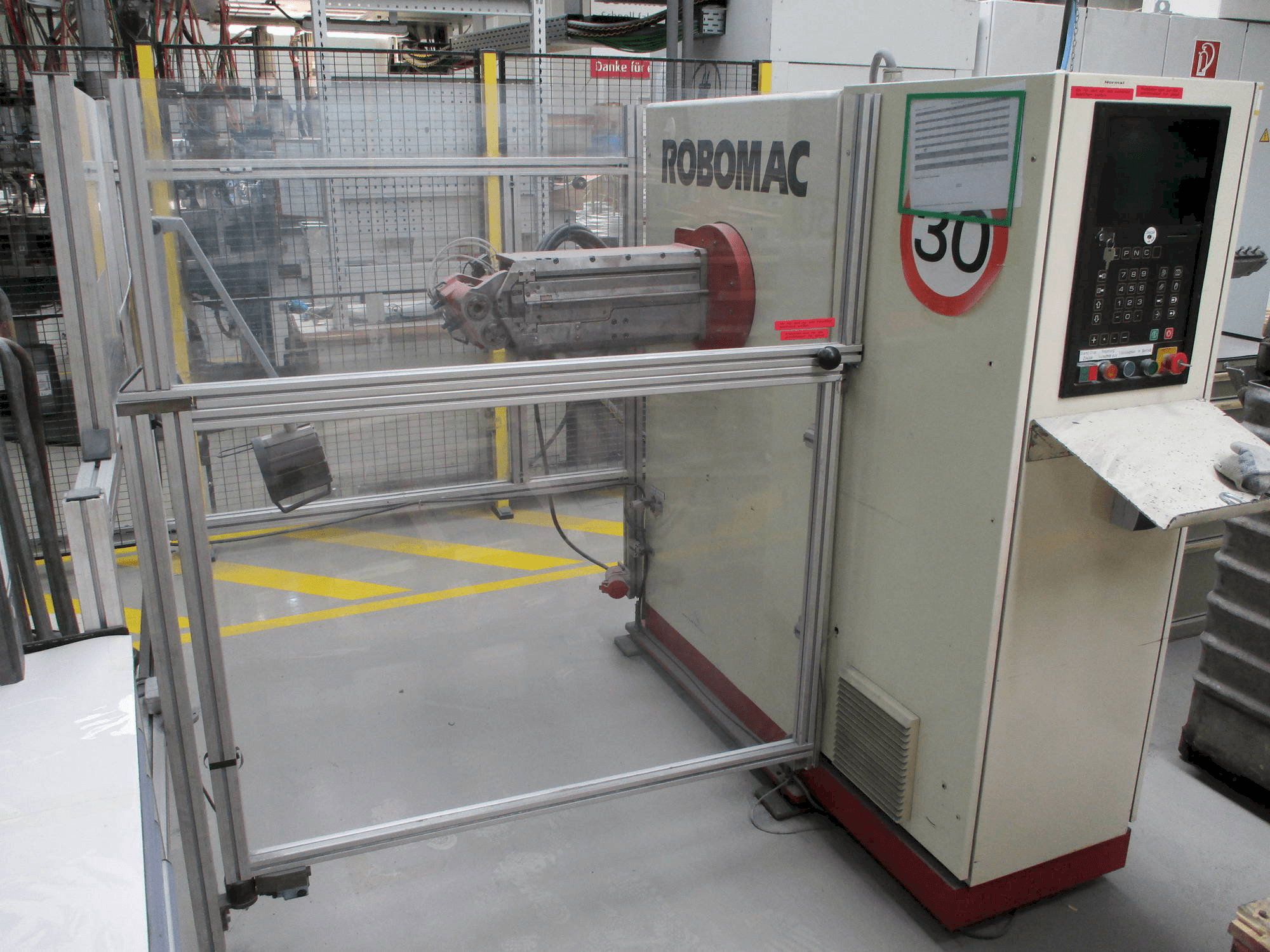 Front view of Numalliance/Latour Robomac 206 machine