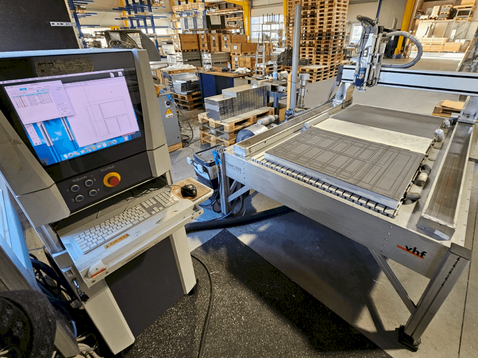 Front view of VHF CAM 1020 Premium machine