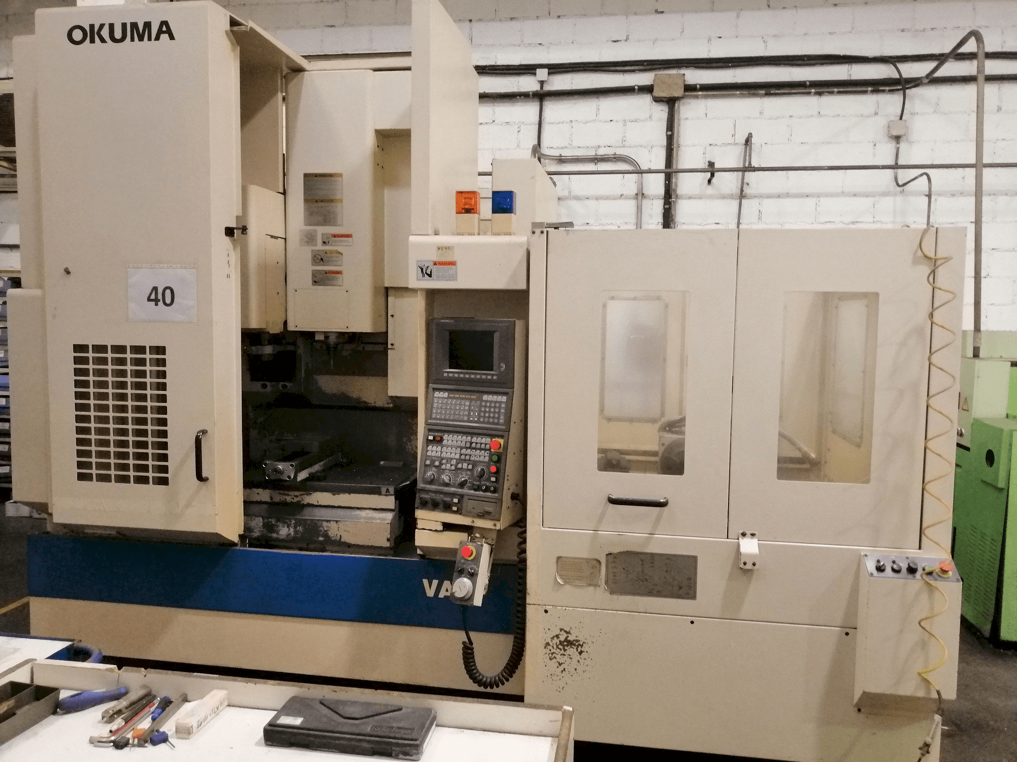 Front view of Okuma 45VAE machine