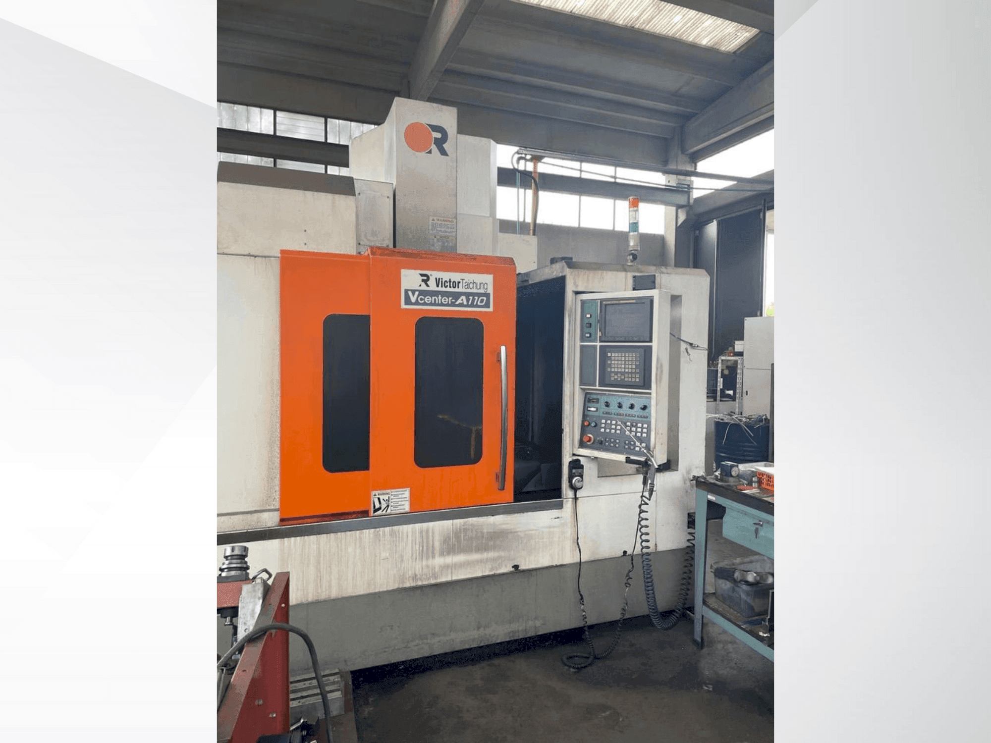 Front view of Victor Vcenter A-110 machine