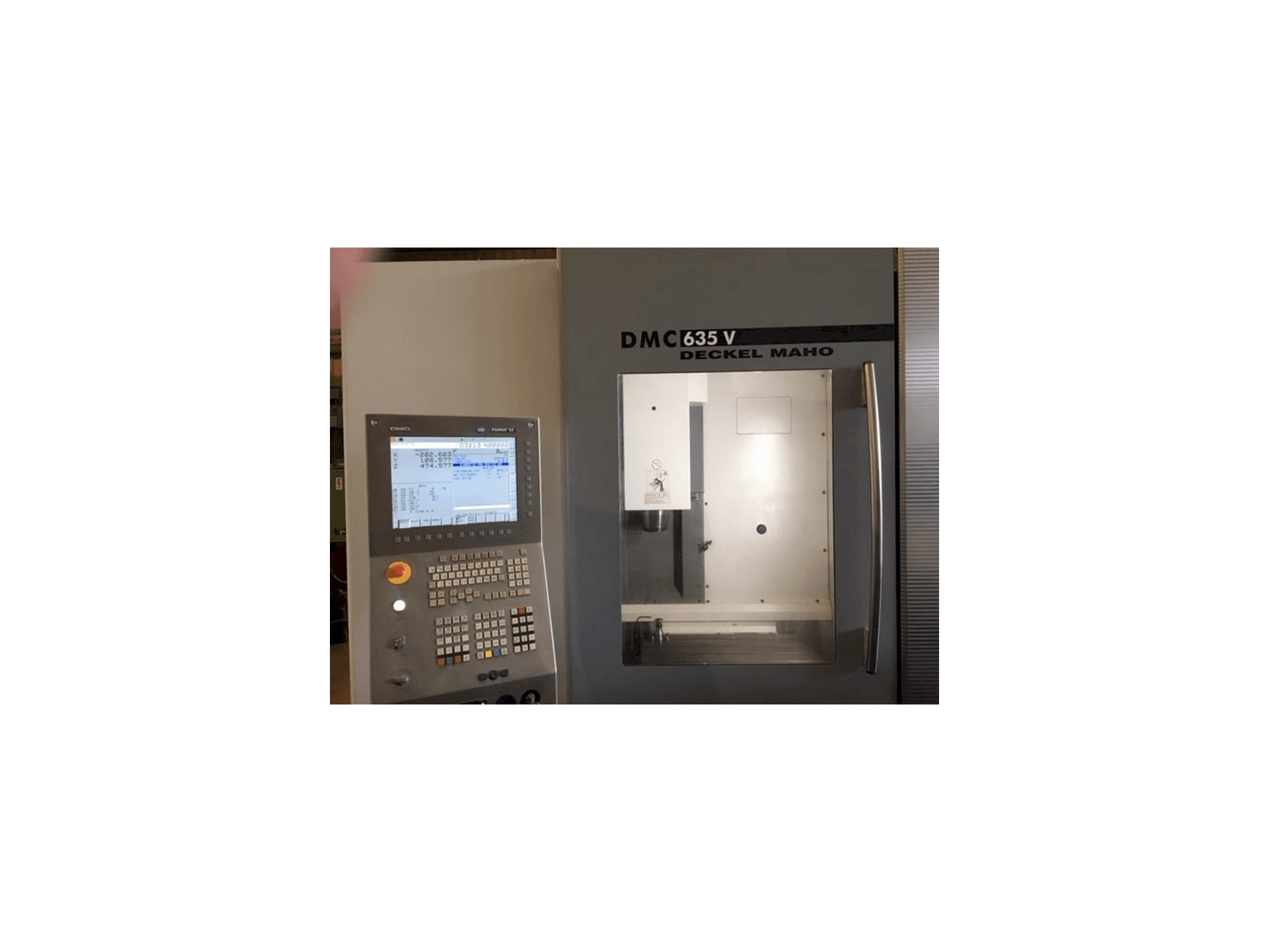 Front view of DECKEL MAHO DMC 635 V machine