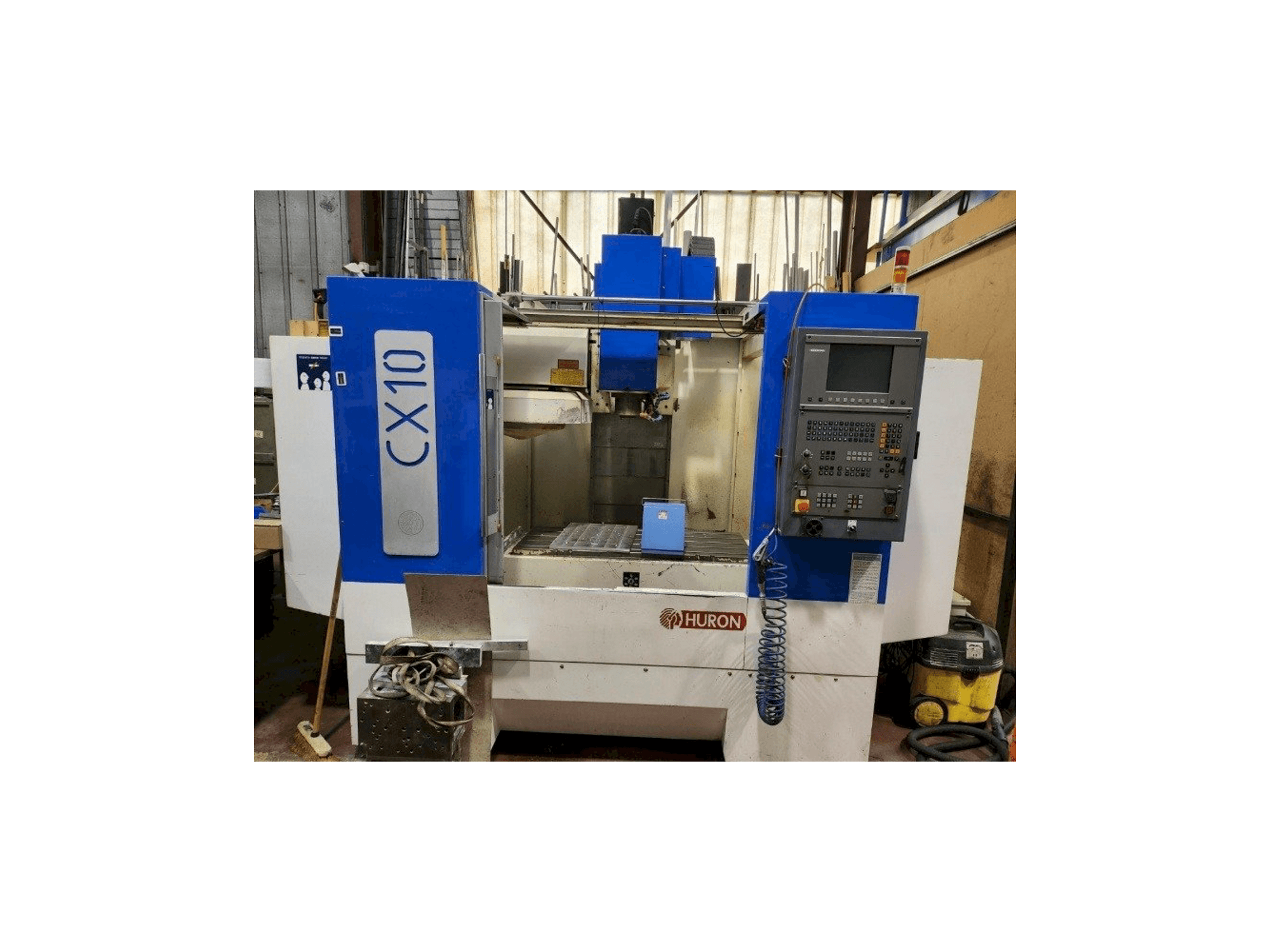 Front view of Huron CX10 machine