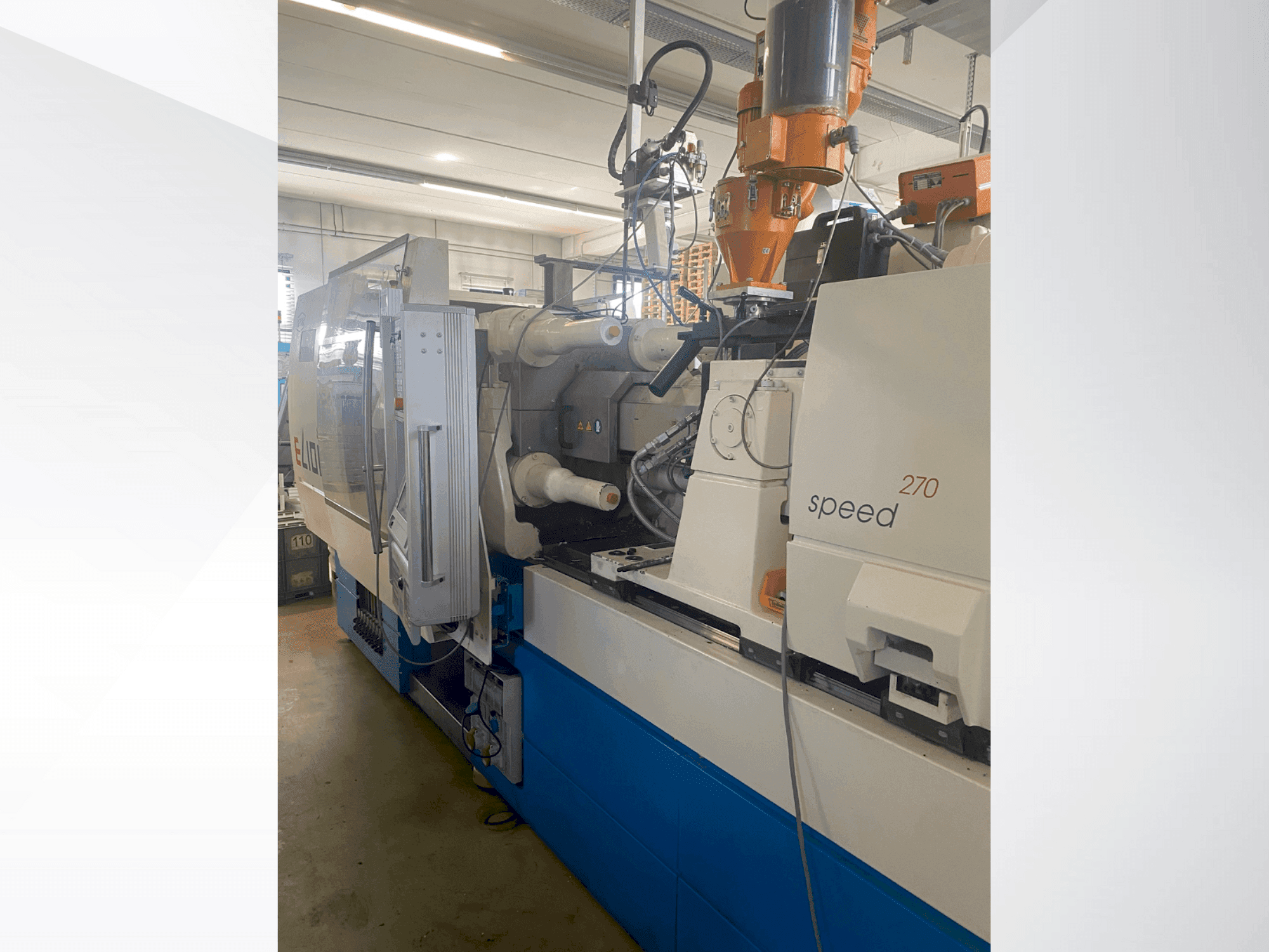 Front view of Netstal ELION 800-270 S machine