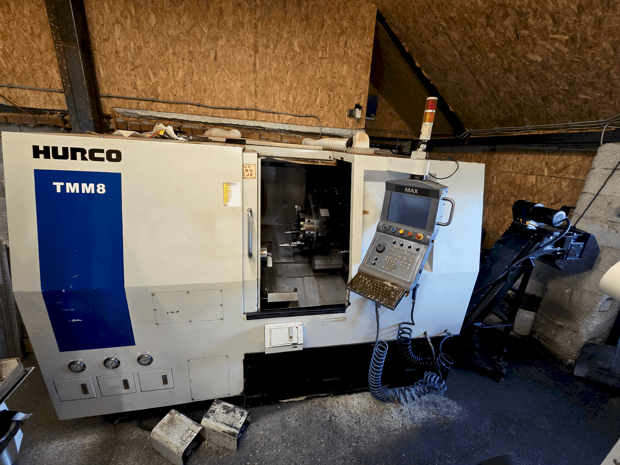 Front view of Hurco TMM8 machine