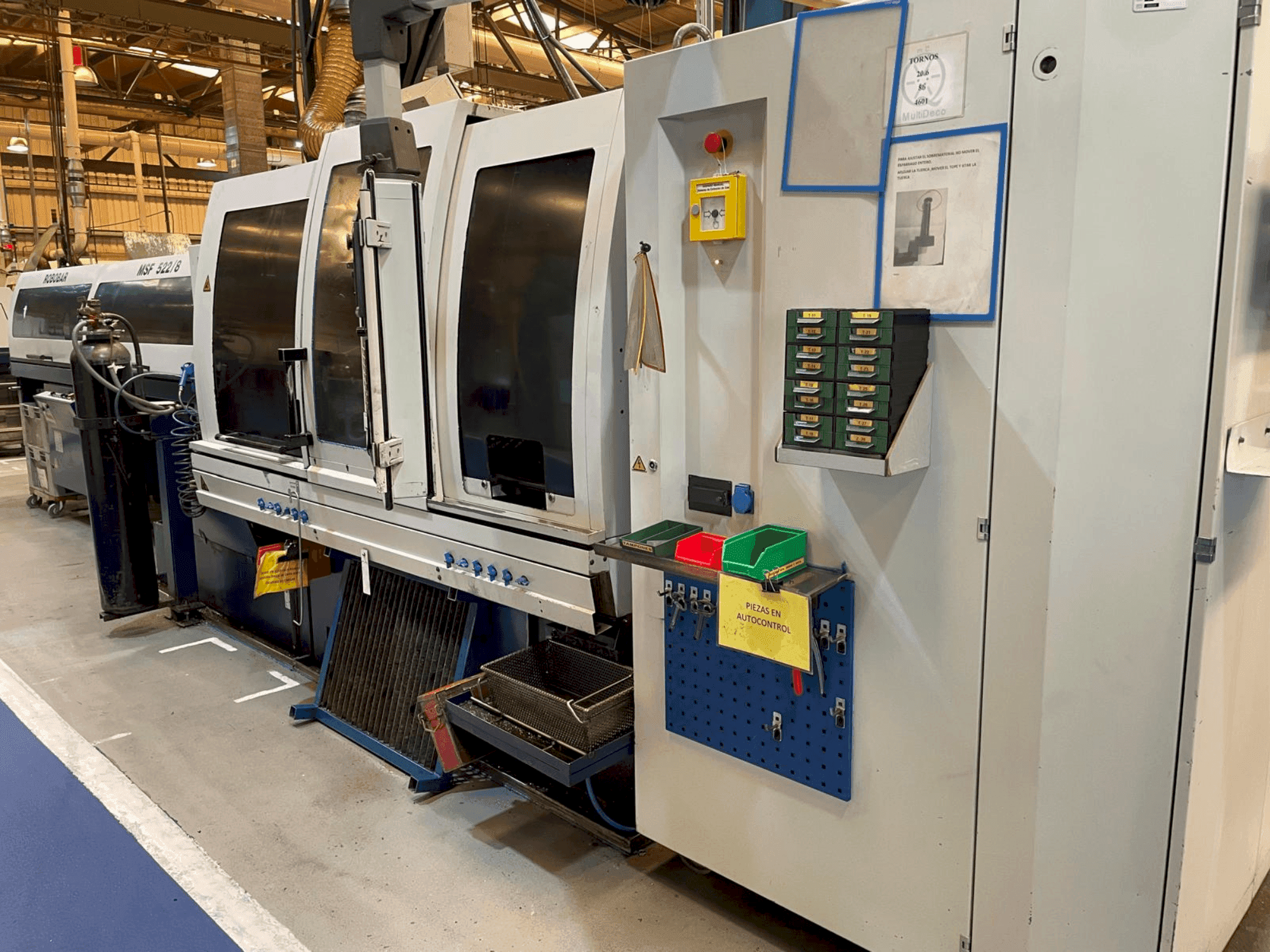 Front view of TORNOS MultiDeco 20-8b machine