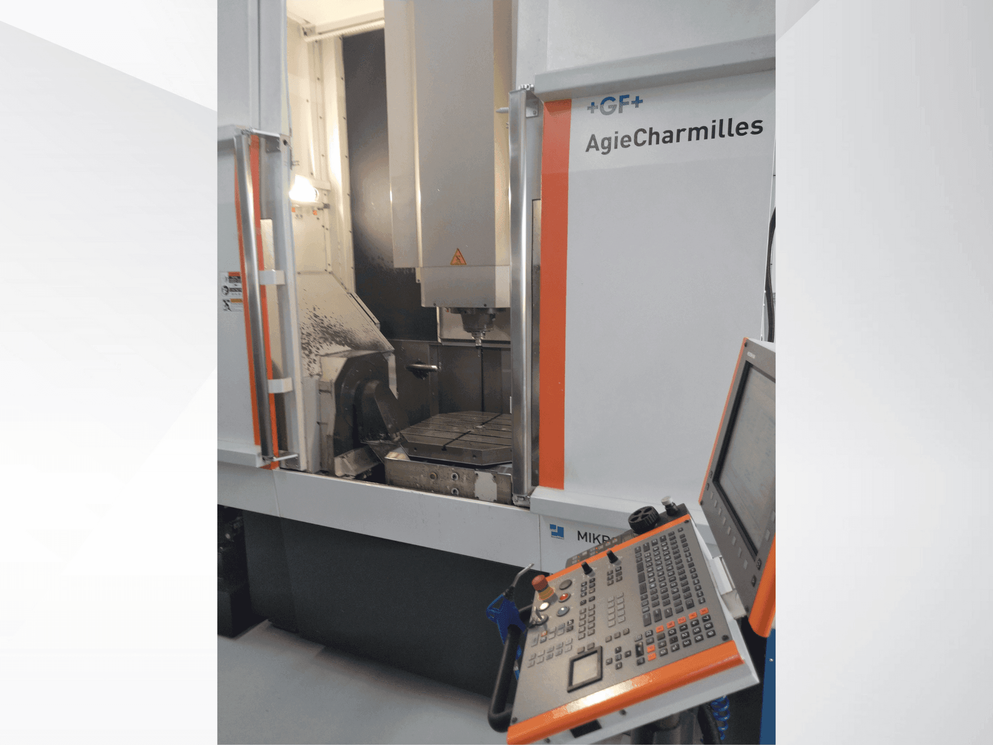 Front view of MIKRON UCP 800 Duro machine