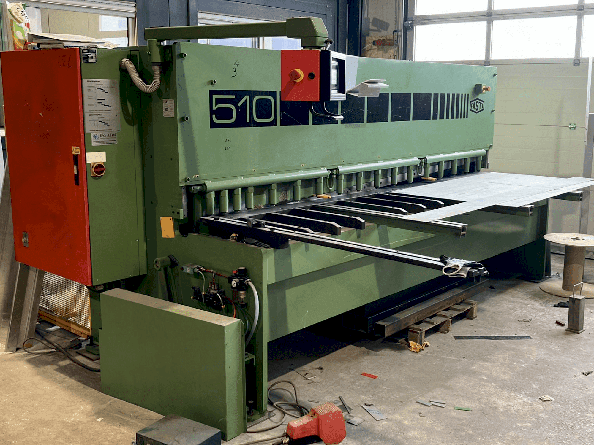 Front view of FASTI 510-30/6 machine