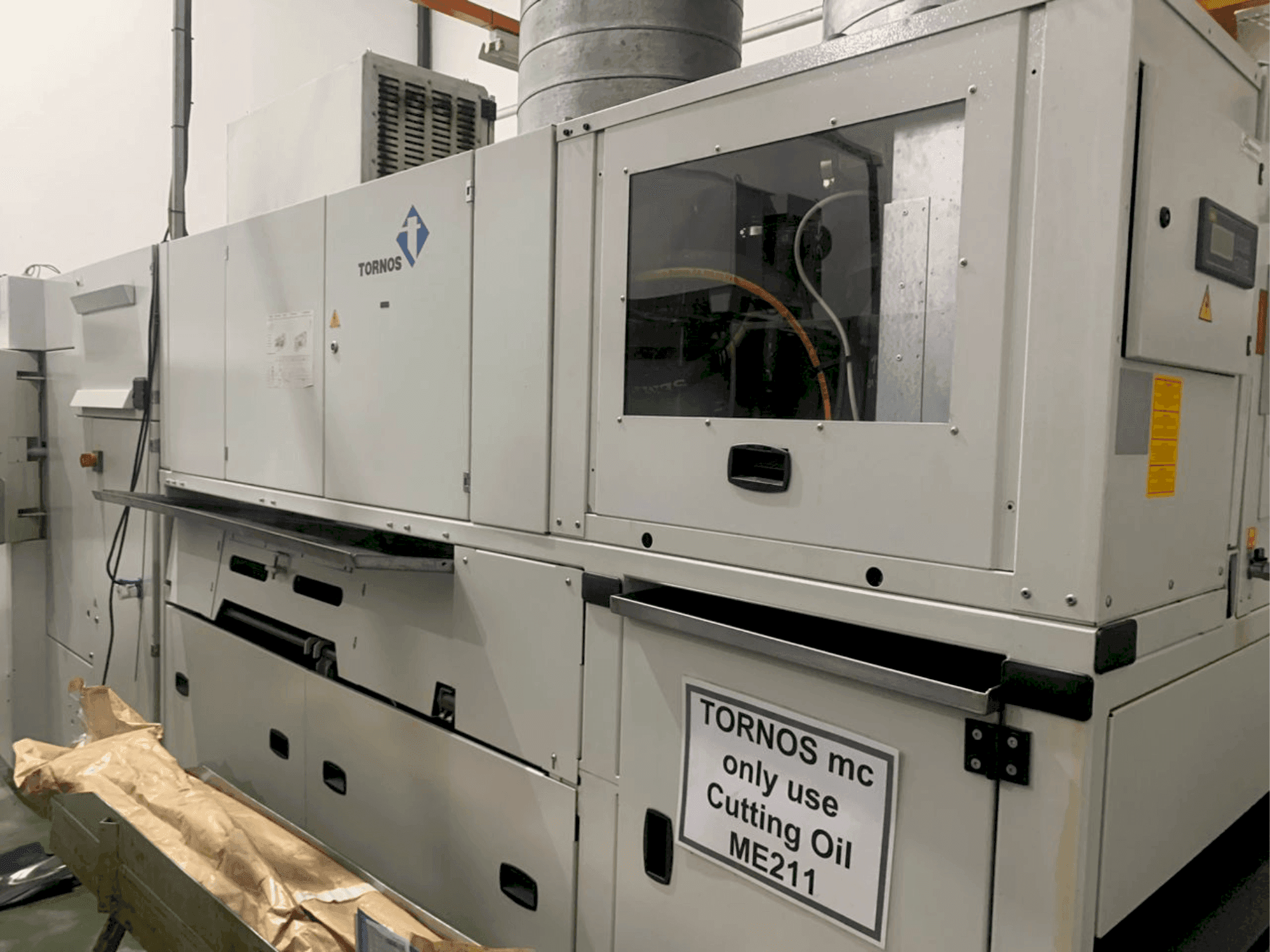 Front view of TORNOS MultiSWiss 6x14 machine