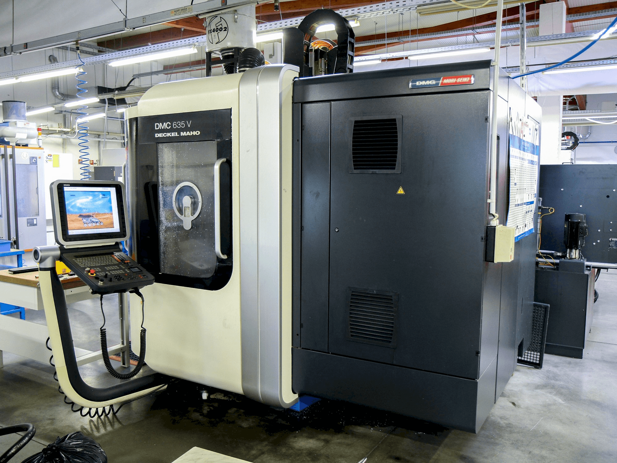 Front view of DMG MORI DMC 635V PW machine