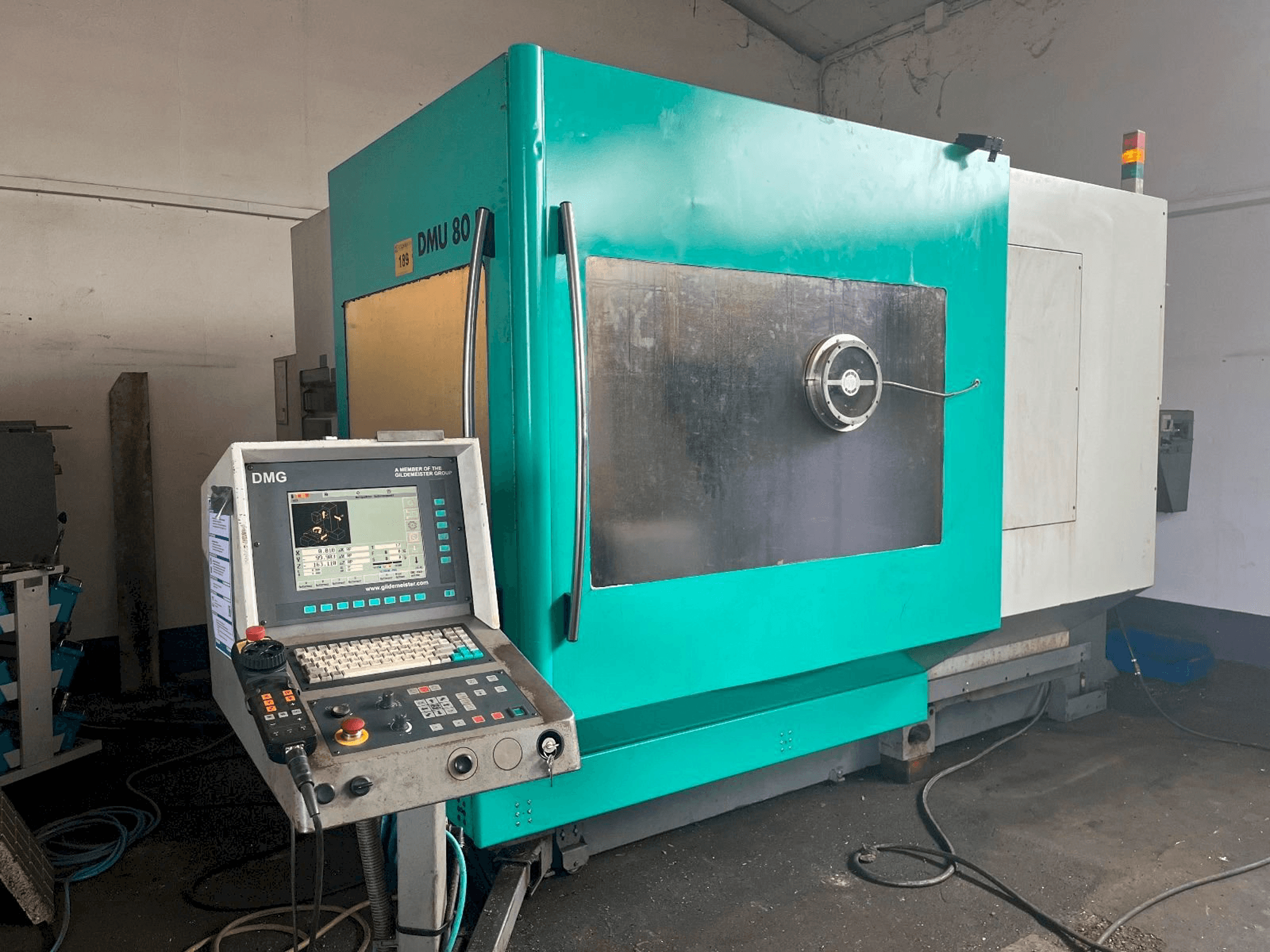 Front view of DMG Deckel Maho DMU 80 P machine