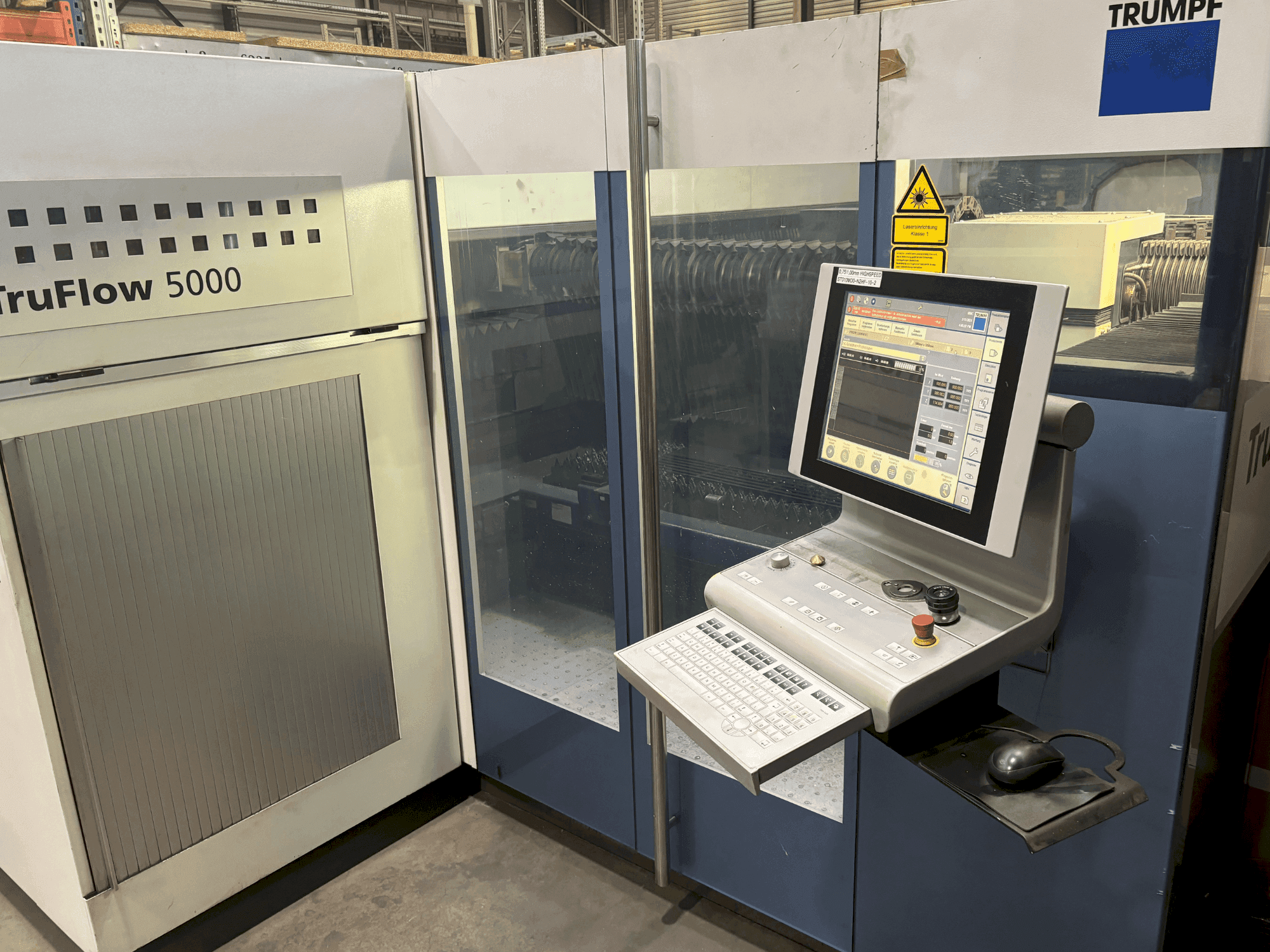 Front view of TRUMPF TruLaser 3030 machine