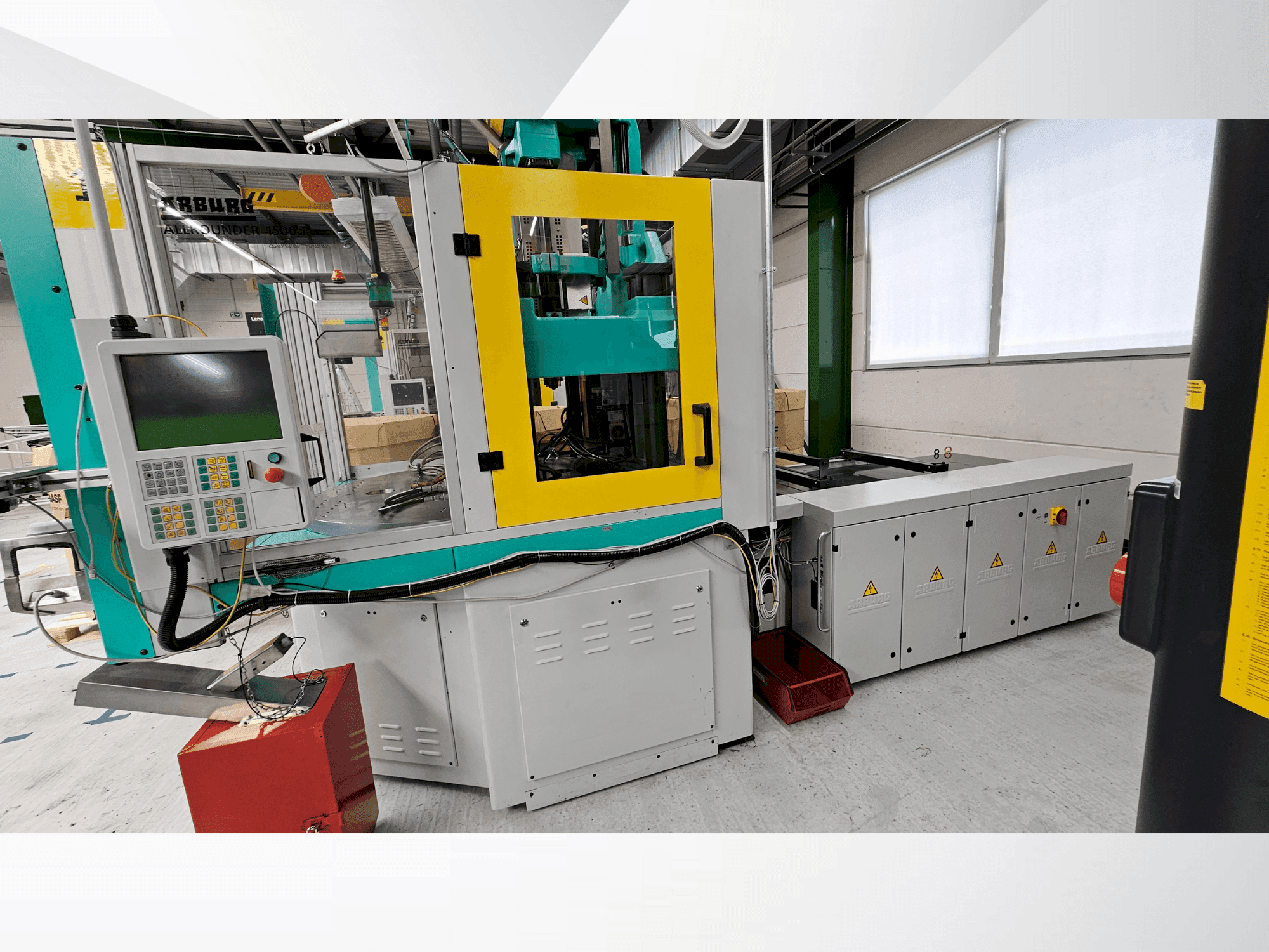 Front view of Arburg Allrounder 1500 T 2000-400 machine