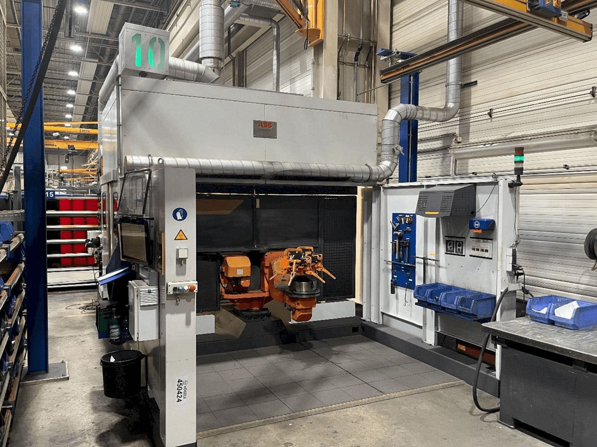 Front view of ABB machine