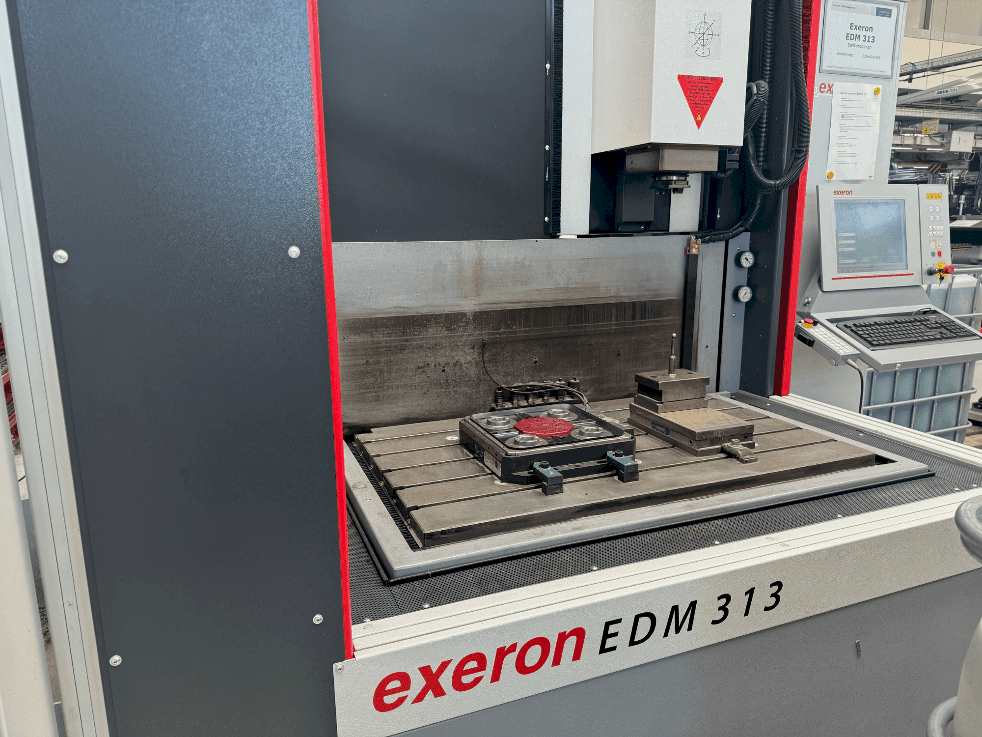 Front view of Exeron EDM 313 machine