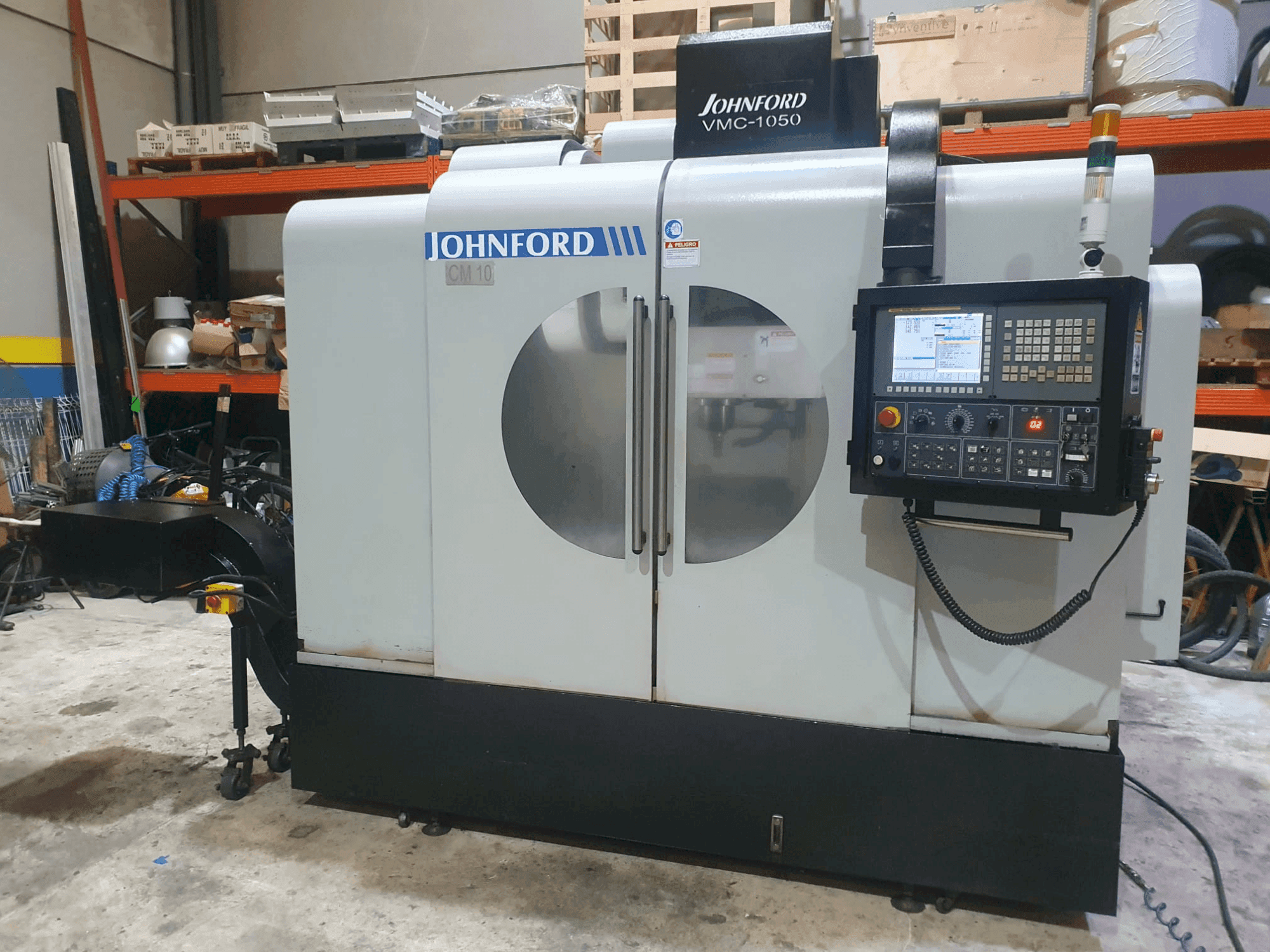 Front view of Johnford VMC-1050 machine