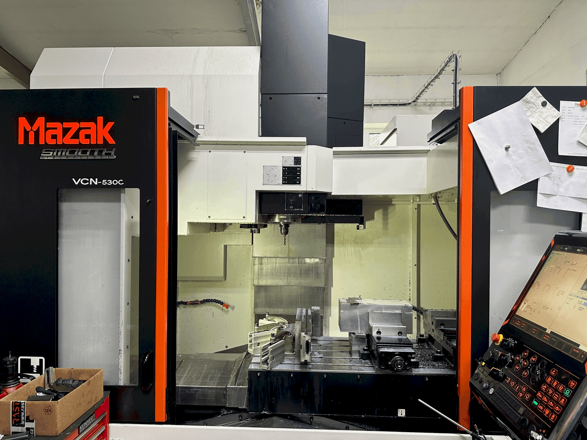 Front view of Mazak VCN-530C machine