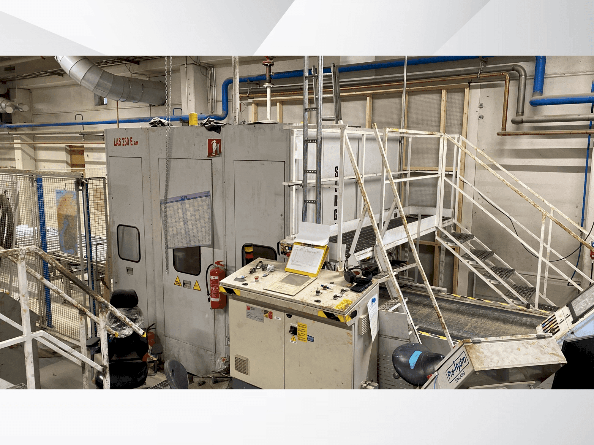 Front view of SERGIANI LAS 230BM machine