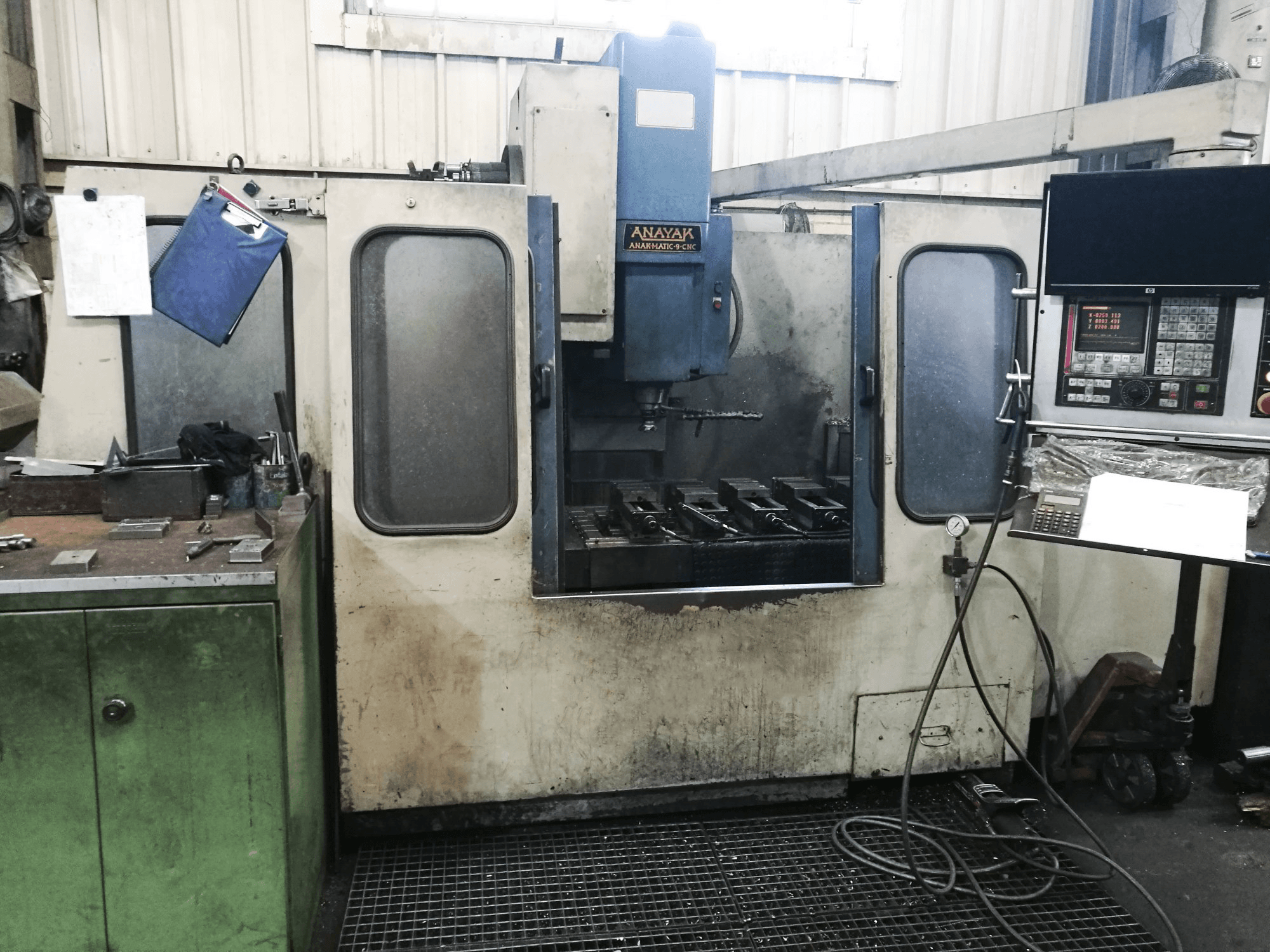 Front view of ANAYAK ANAK MATIC-9 CNC machine