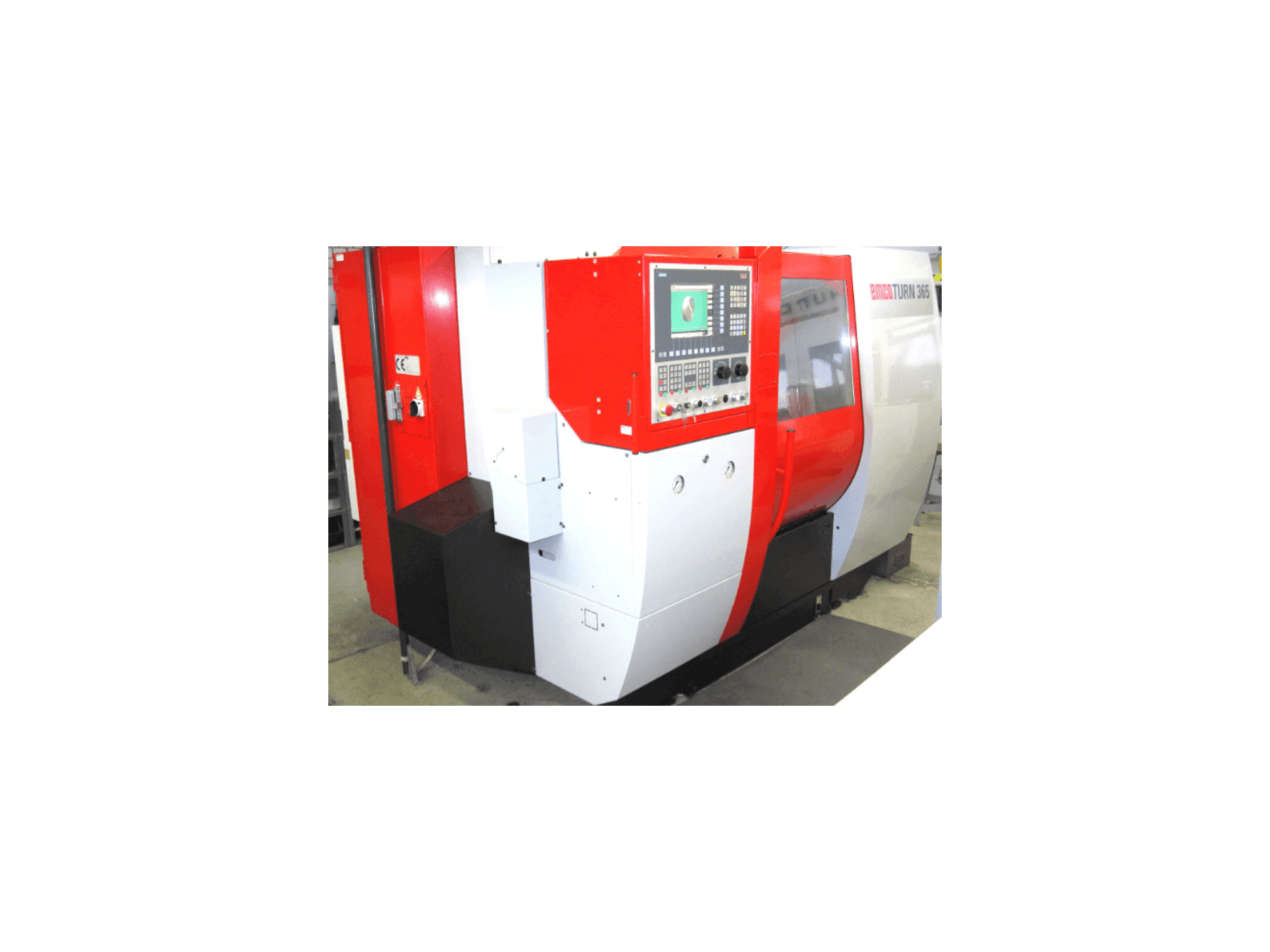 Front view of EMCO turn 365 tcmy machine