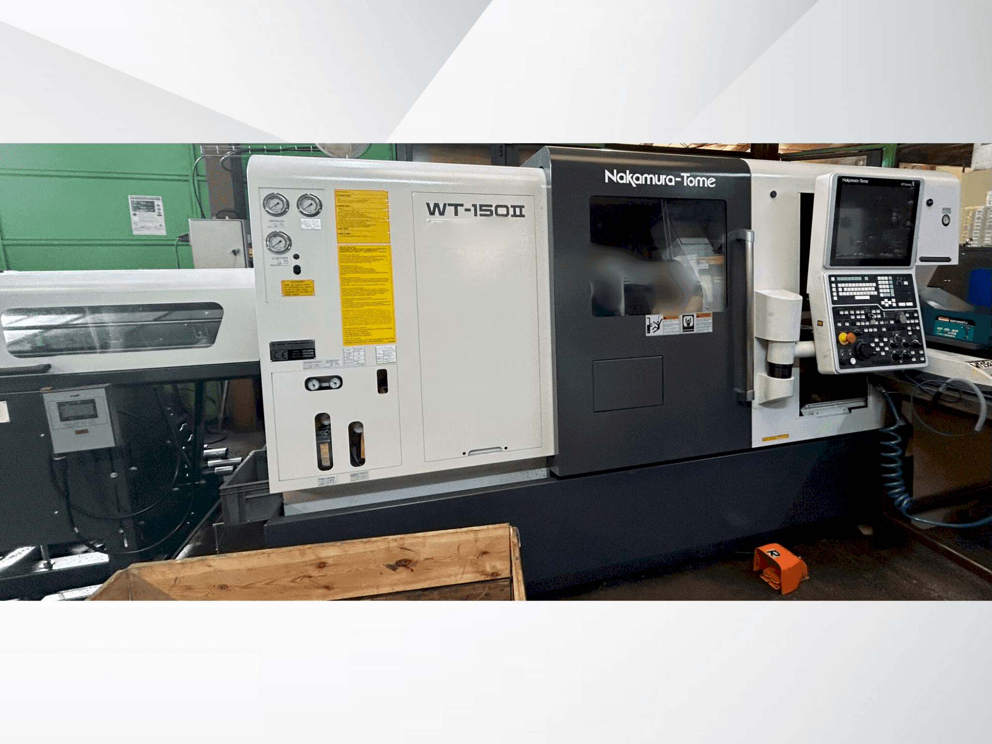 Front view of NAKAMURA-TOME WT 150 machine