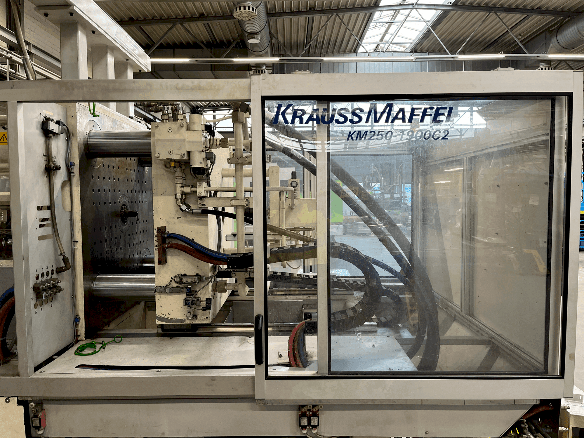 Front view of Krauss Maffei 250-1900 C2 machine