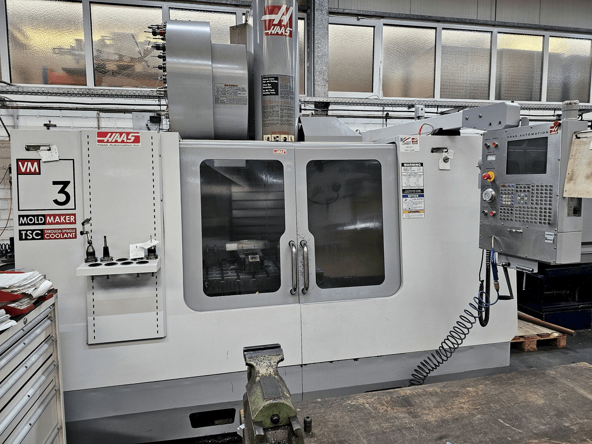 Front view of HAAS VM 3 machine